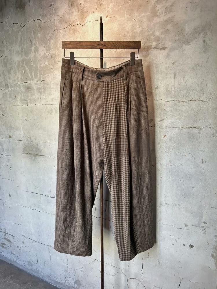 Ziggy Chen ziggy chen 23AW houndstooth 100% virgin wool wide trousers Size US 28 / EU 44 - 3 Thumbnail