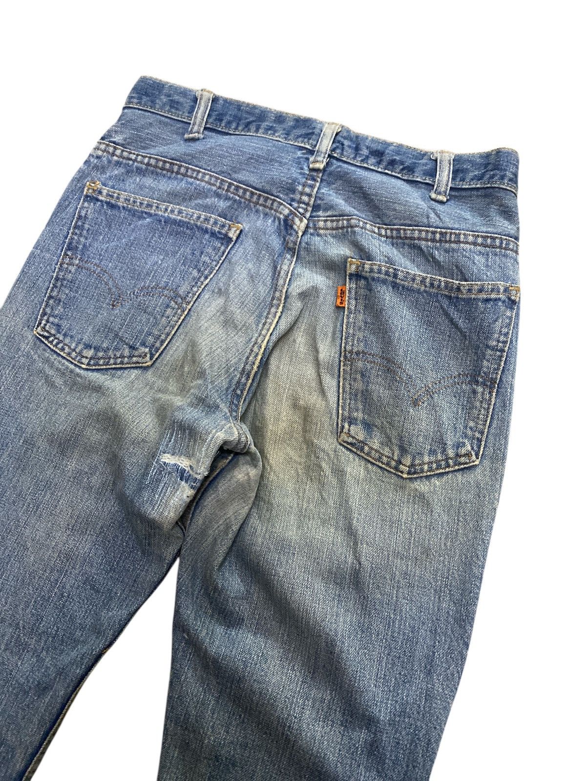 Levi's × Levi's Vintage Clothing × Vintage Flared💥Vintage 70s Levi’s Orange Tab Bell Bottom Jeans Size US 30 / EU 46 - 10 Thumbnail