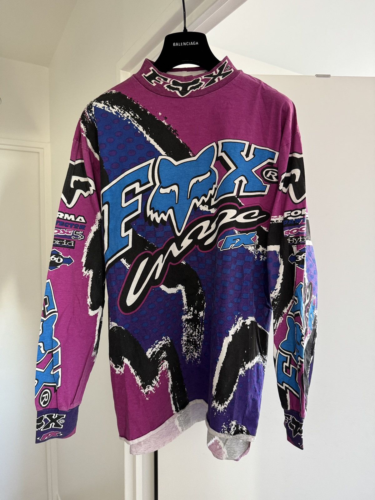 Fox Racing *RARE* 90s 1995 FOX RACING JERSEY SPORT MOTOCROSS MX Size US L / EU 52-54 / 3 - 1 Thumbnail