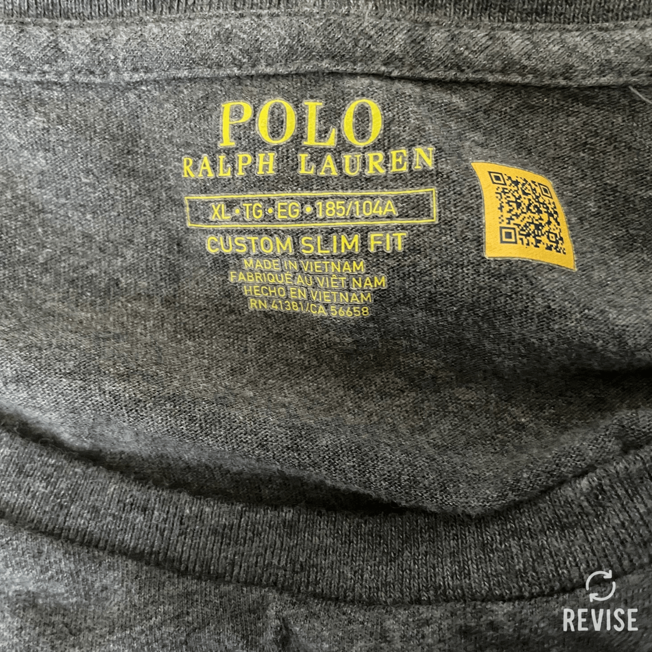 Polo Ralph Lauren Polo Ralph Lauren Dark Gray T-Shirt Black Logo Size L Size US L / EU 52-54 / 3 - 4 Thumbnail