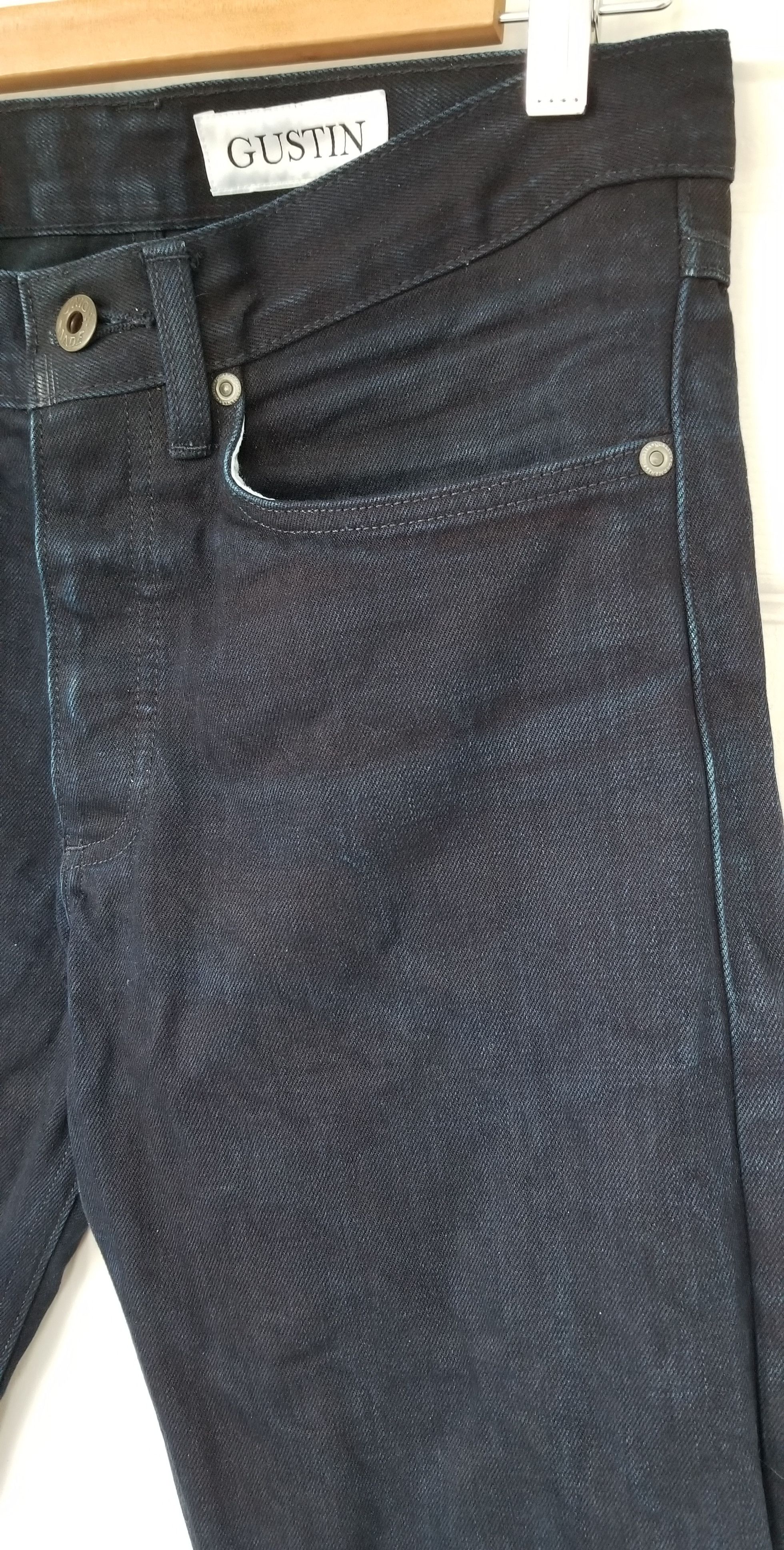 Gustin Gustin Dark Indigo Chrome Selvedge Denim Celine Hearts Jeans Size US 29 - 6 Thumbnail
