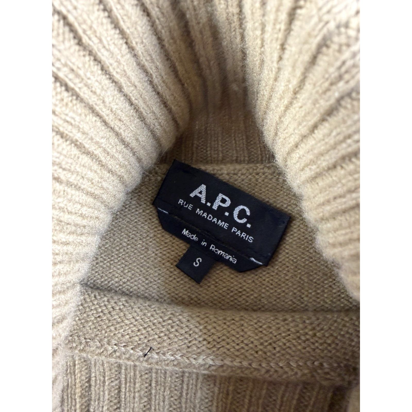 A.P.C. A.P.C Sweater Men’s Small Pullover Turtleneck Wool Cashmere Knit Brown Regular Size S Vintage No Household Size US S / EU 44-46 / 1 - 3 Thumbnail