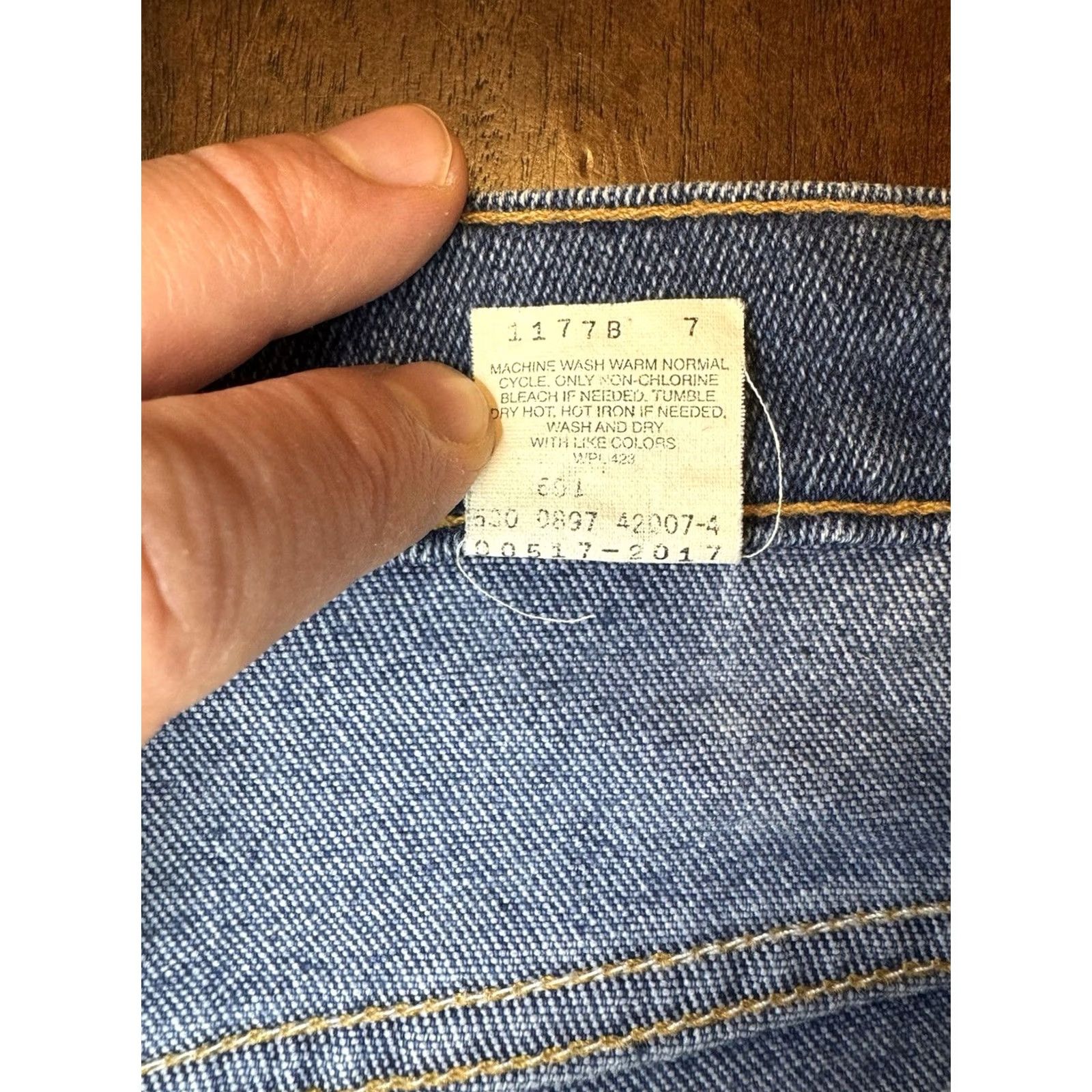 Levi's Levi’s 530 Orange Tab Pleated Jeans Blue Denim 34x26 Vintage 90s Mens Jeans Straight Regular Blue Den im 90s Size US 34 / EU 50 - 4 Thumbnail