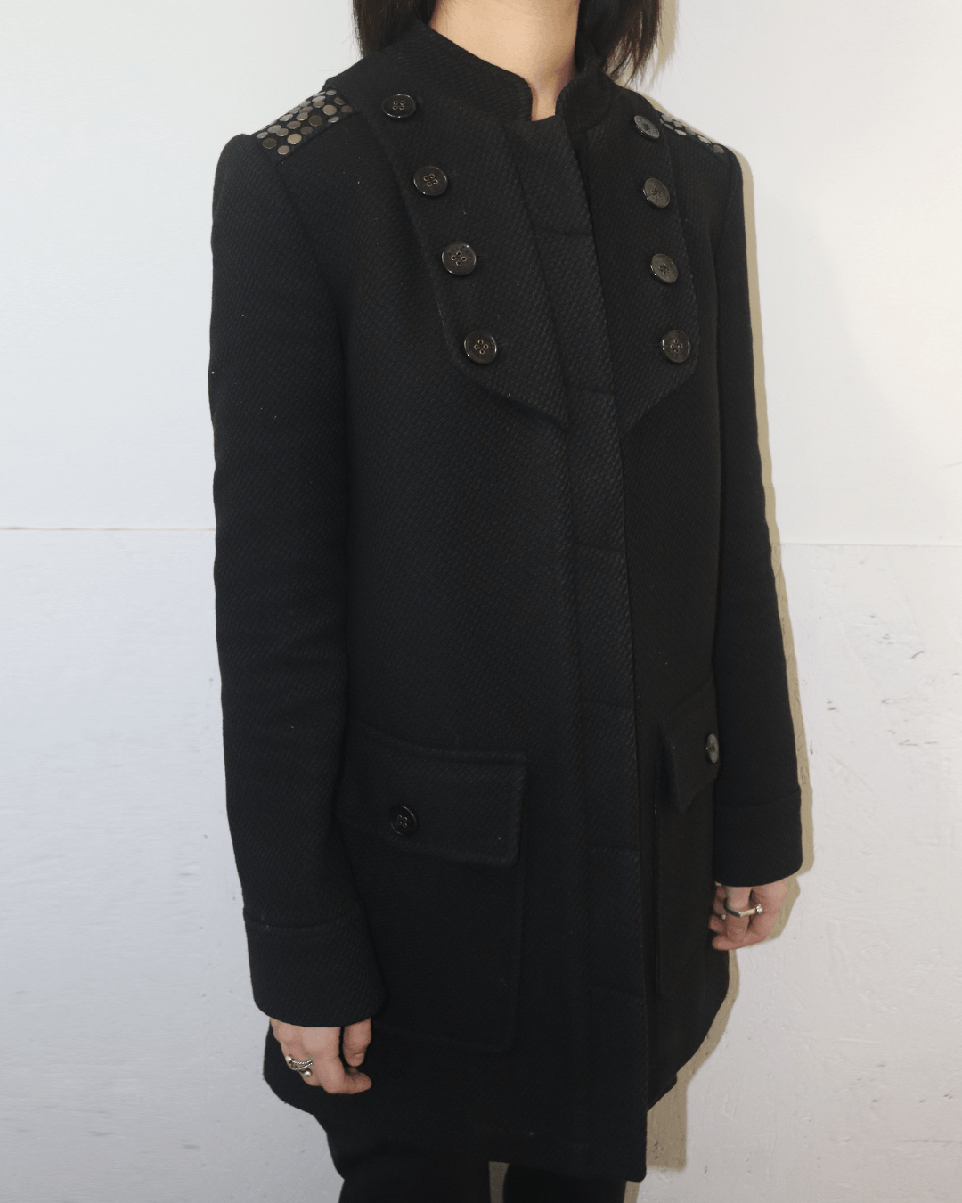 Zadig & Voltaire Zadig & Voltaire AW08 Studded Napoleon Coat Size S / US 4 / IT 40 - 4 Thumbnail