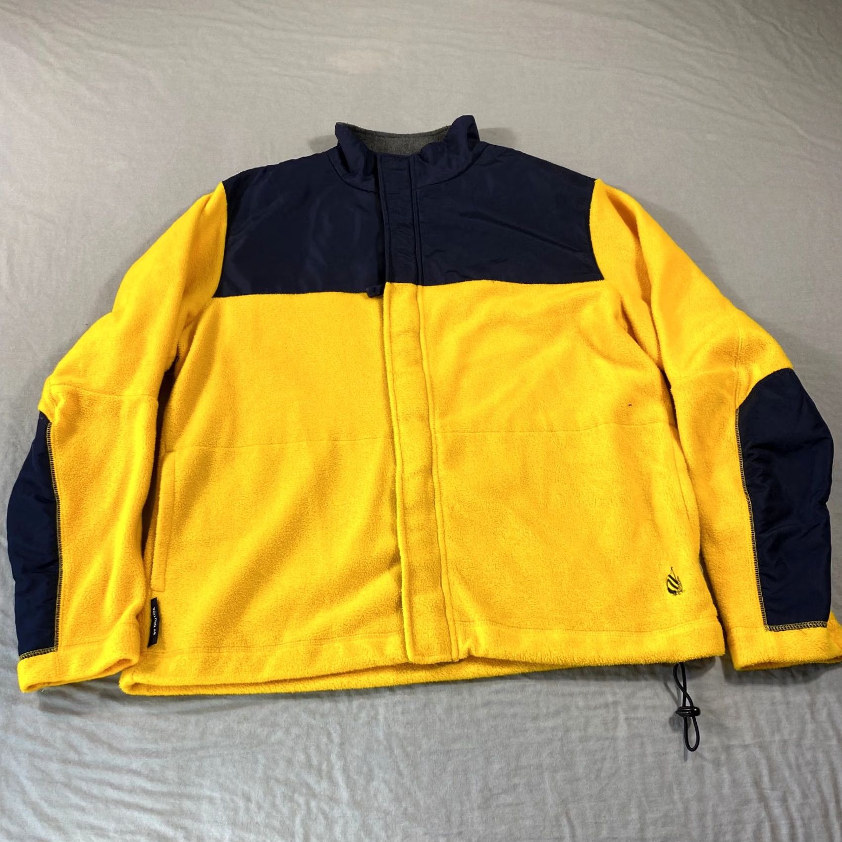 Nautica VINTAGE Nautica Jacket Medium Yellow Fleece Full Zip Sailing USA Made 90s Mens Size US M / EU 48-50 / 2 - 2 Thumbnail