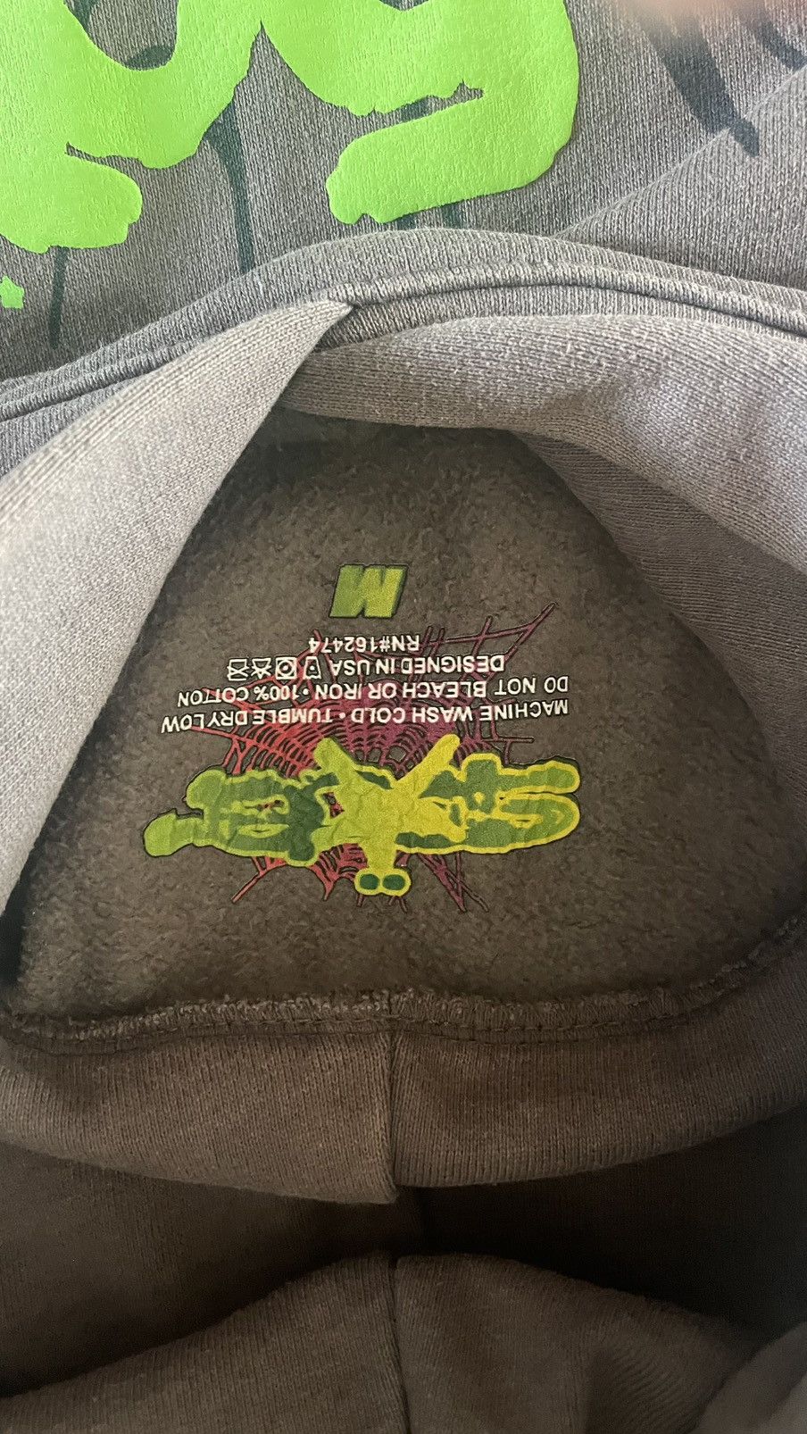 Designer Sp5der wait web hoodie Size US M / EU 48-50 / 2 - 2 Thumbnail