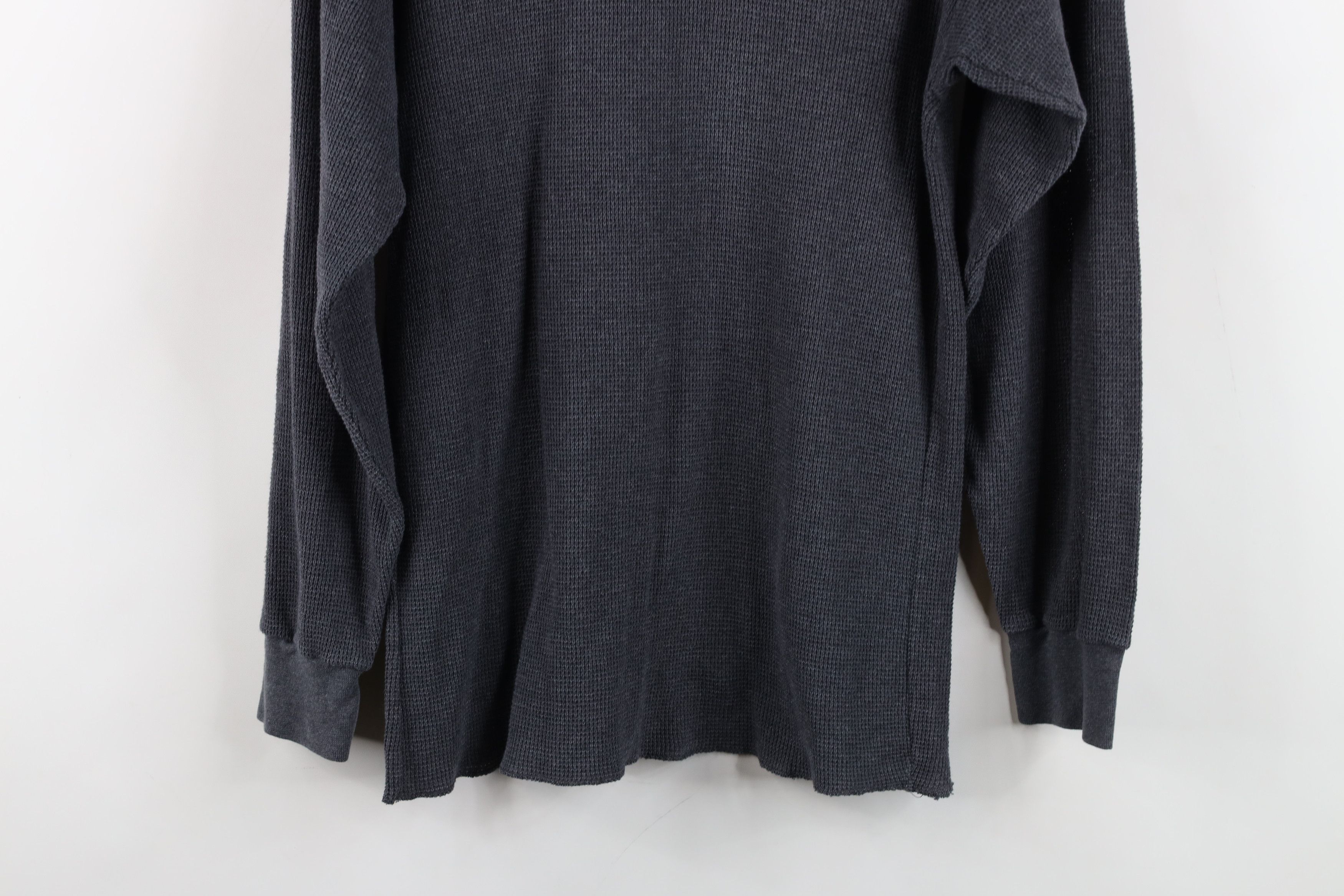 Vintage Vintage 90s Streetwear Waffle Knit Long Sleeve T-Shirt USA Size US XL / EU 56 / 4 - 12 Thumbnail