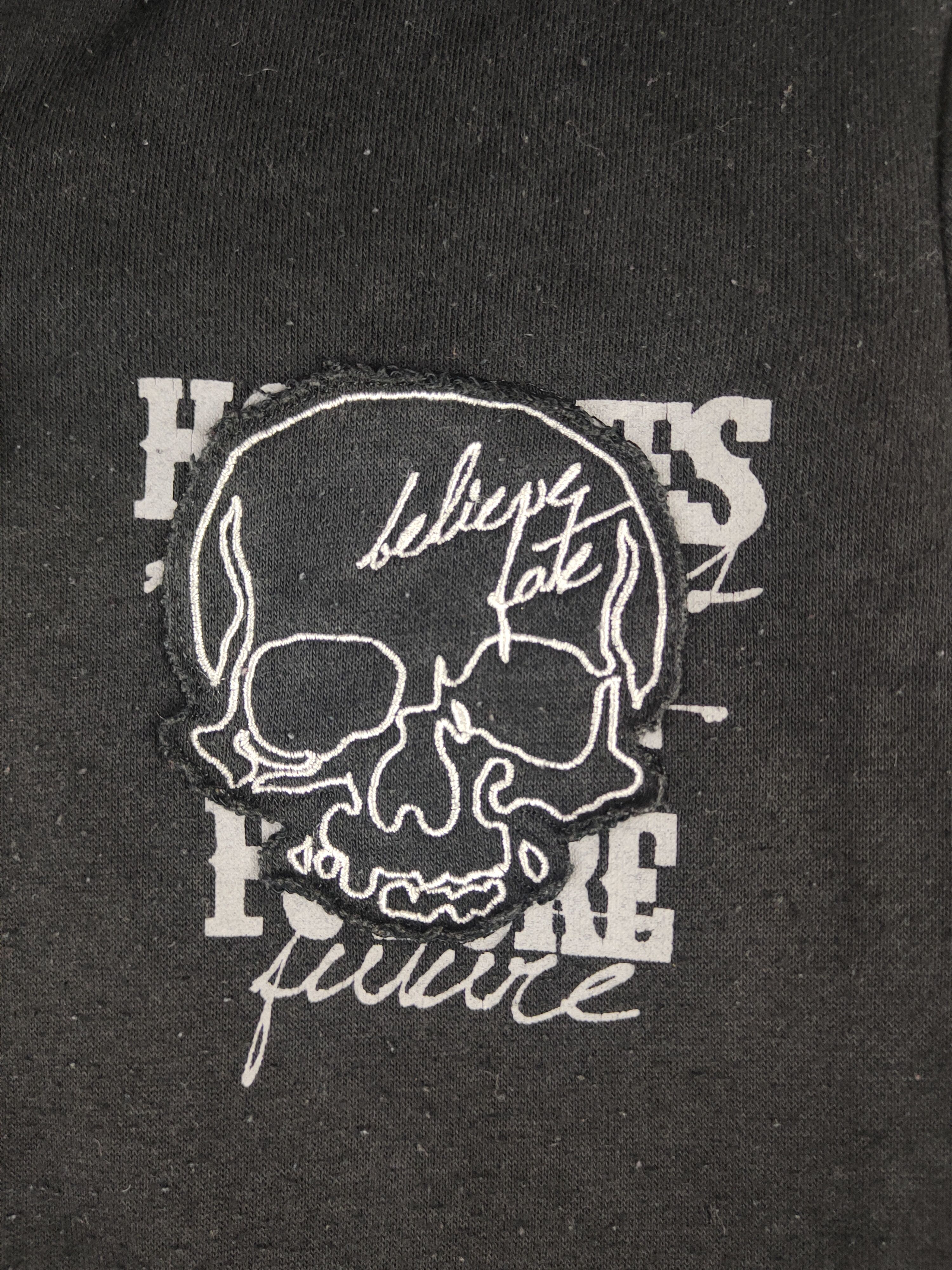 Japanese Brand DL Wonder Facts skull Black Hoodie Sweaters #2517 Size US S / EU 44-46 / 1 - 4 Thumbnail