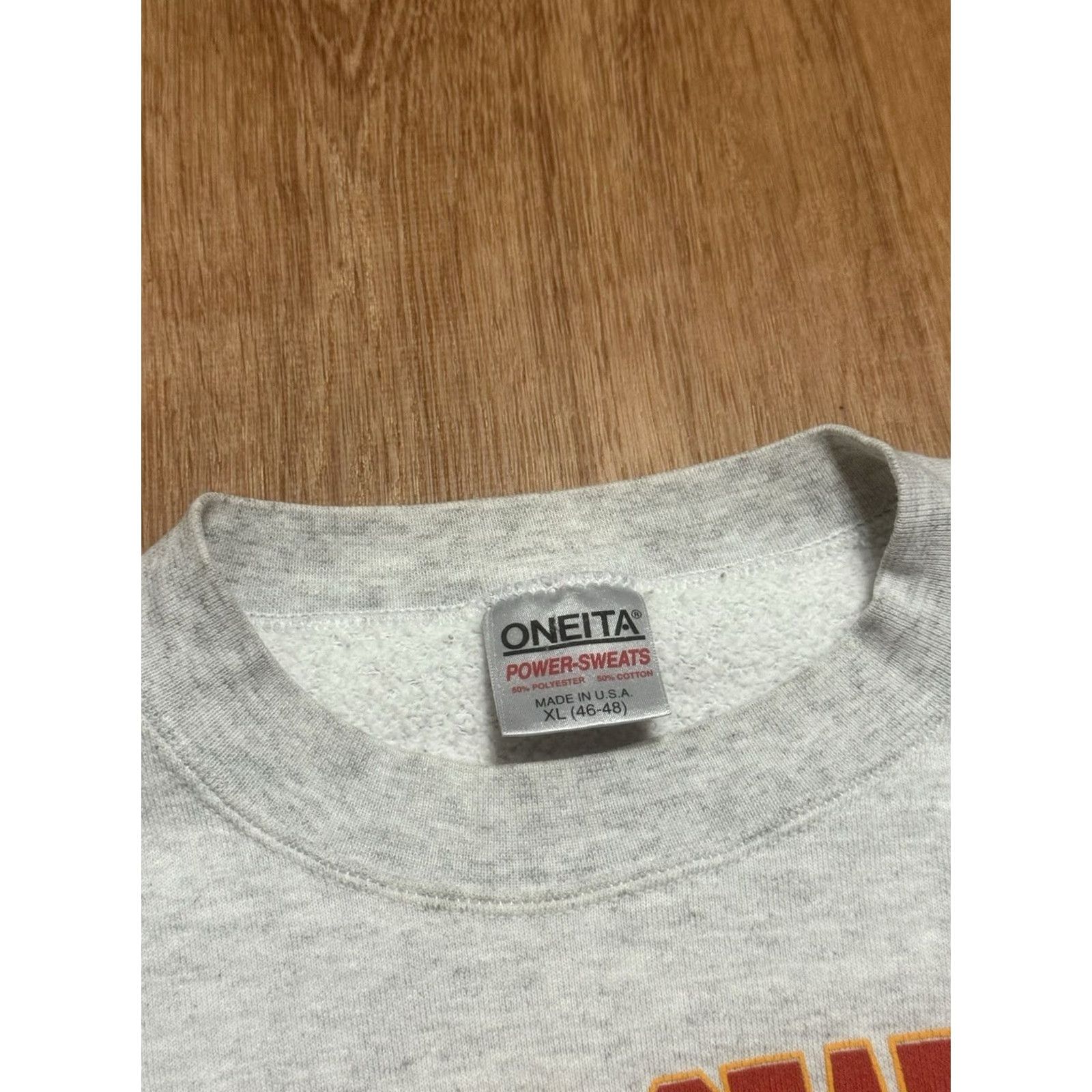 Vintage VINTAGE United States Marines Sweatshirt Crewneck Oneita Men XL Heather Gray 90s Pullover Mens Size US XL / EU 56 / 4 - 3 Thumbnail