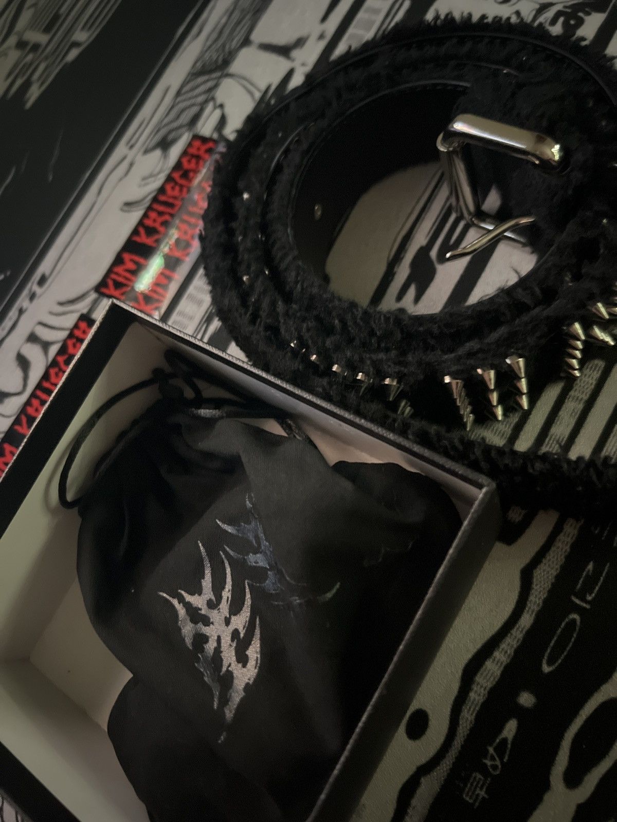 最終値下げ kim krueger fur belt playboi carti Ken Carson × Kim Krueger × Playboi Carti Kim Krueger Studded