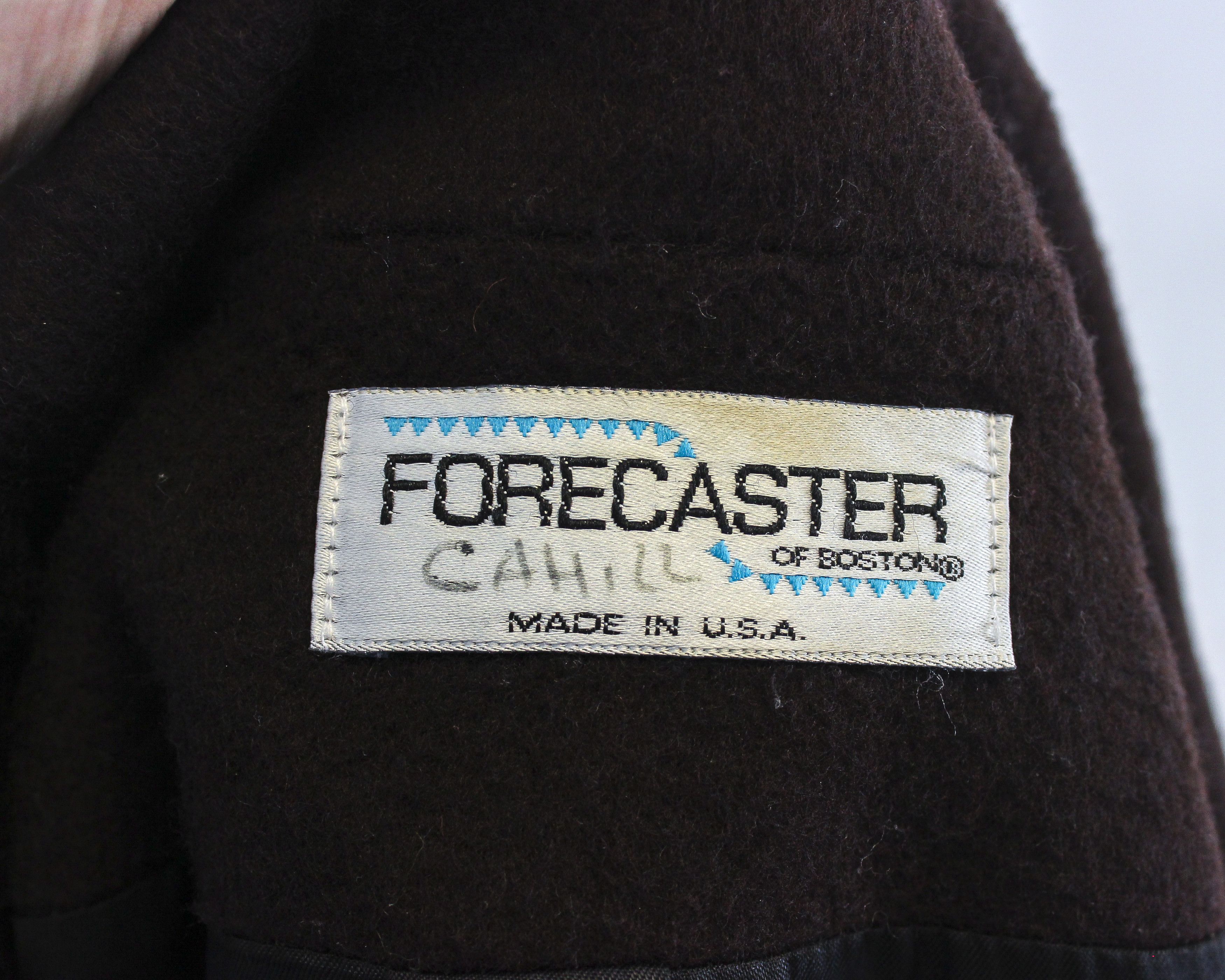 Other × Vintage FORECASTER Women L US 14 Wool Coat Overcoat Peacoat Size L / US 10 / IT 46 - 5 Thumbnail