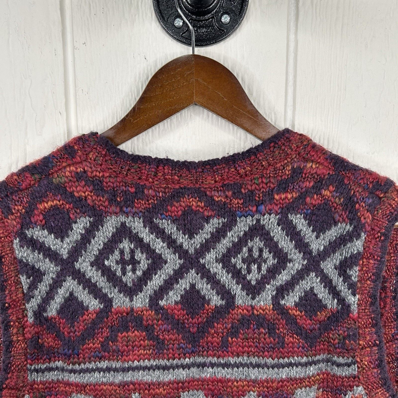 & Other Stories Vintage St. John’s Bay Aztec Style Zip-Up Sweater Vest Large Size L / US 10 / IT 46 - 7 Thumbnail