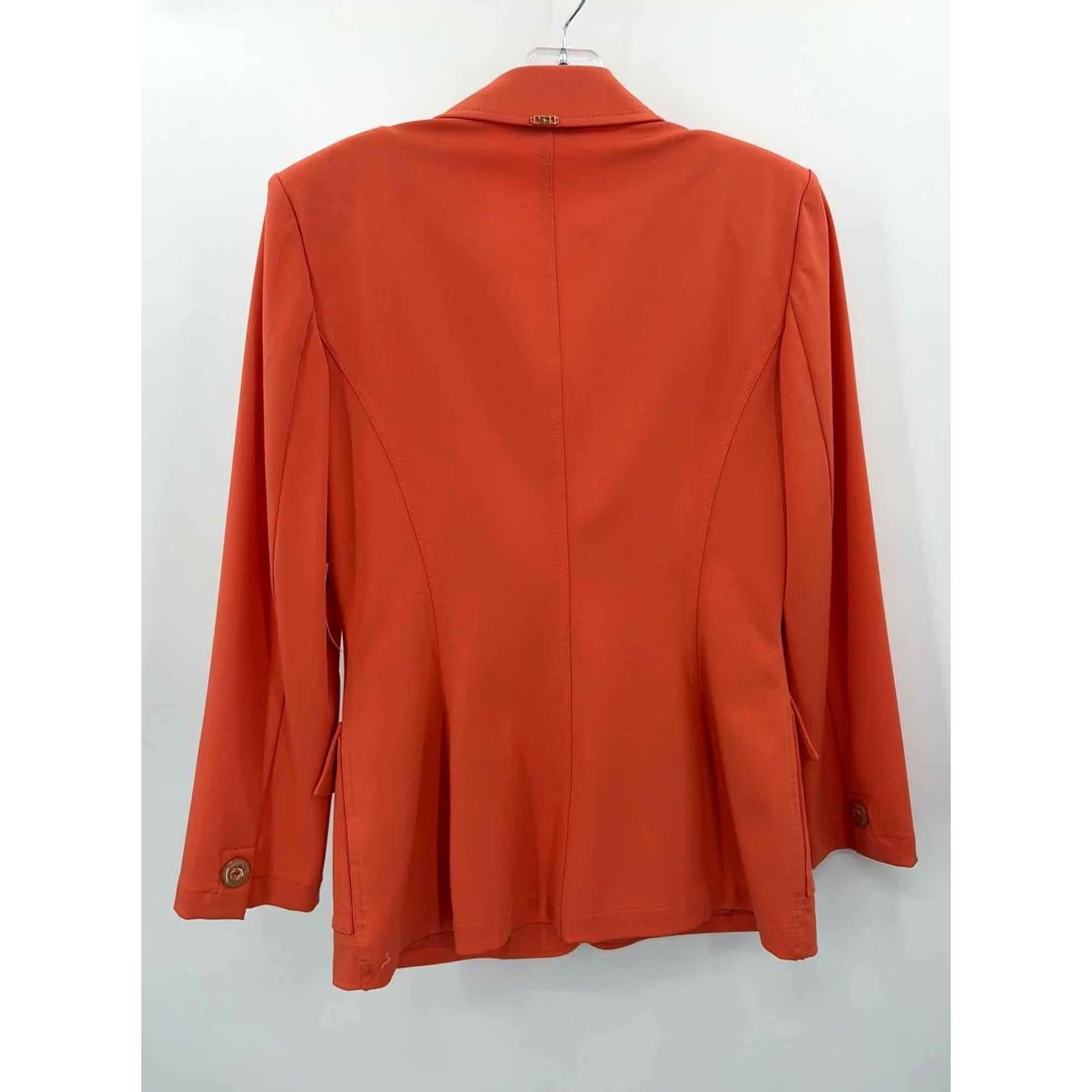 Vintage St John Sport Blazer Orange Small Regular Womens Size S / US 4 / IT 40 - 3 Thumbnail