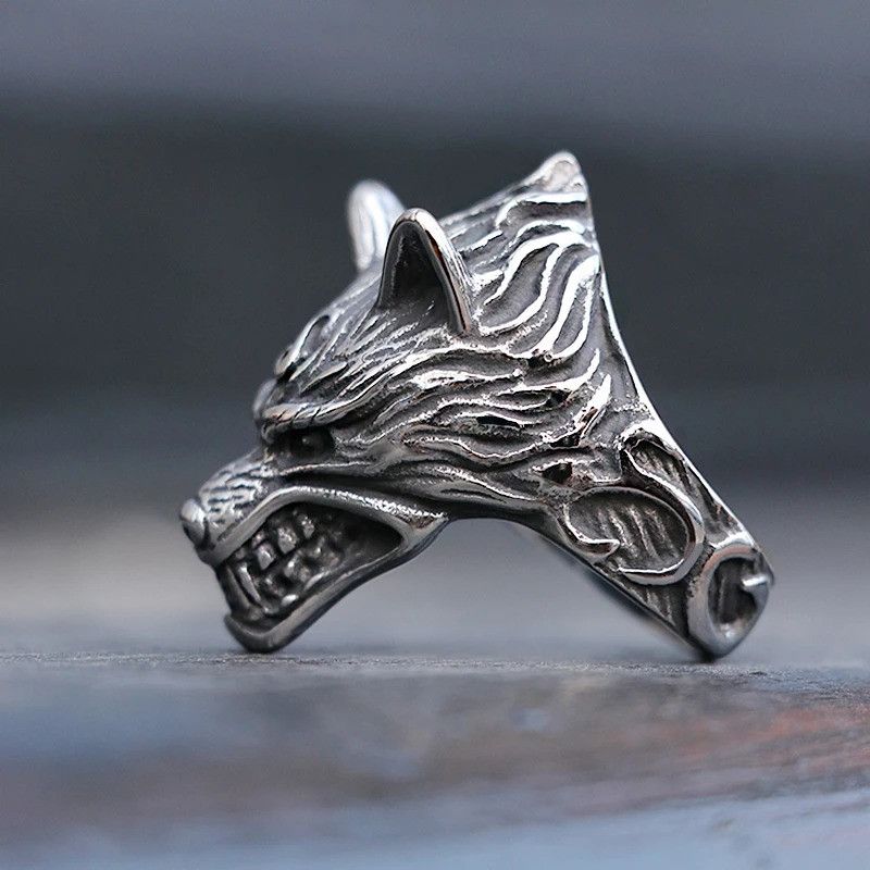 Jewelry Viking Wolf Ring Size ONE SIZE - 4 Thumbnail