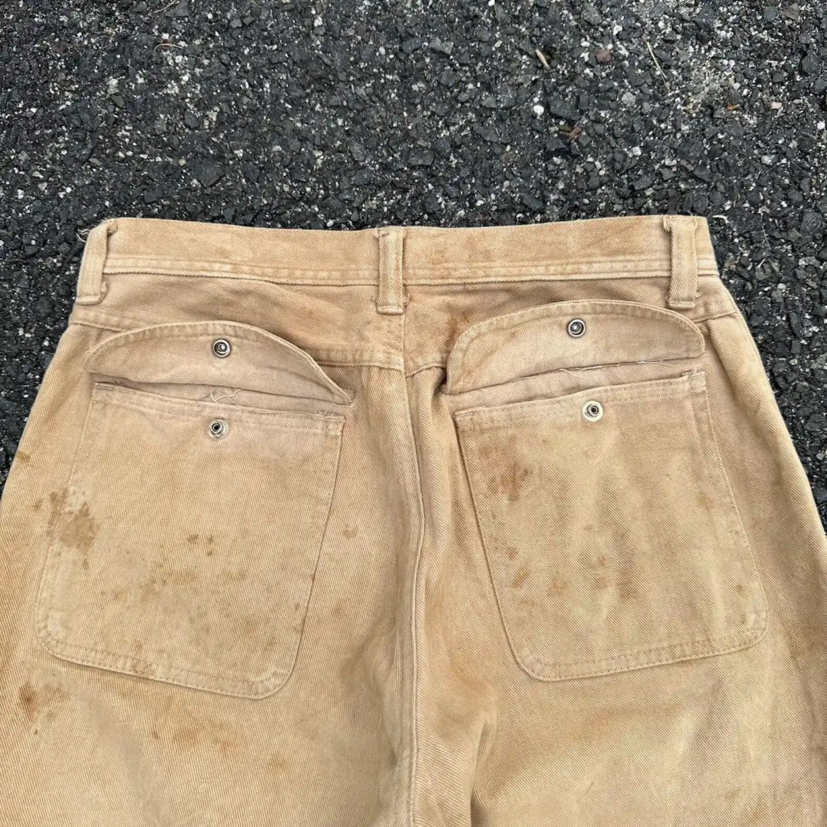 Beauty Beast RUSTY DIRTY 💥 JAPANESE VINTAGE JEANS BAGGY BROWN PANTS W28 Size US 28 / EU 44 - 13 Thumbnail