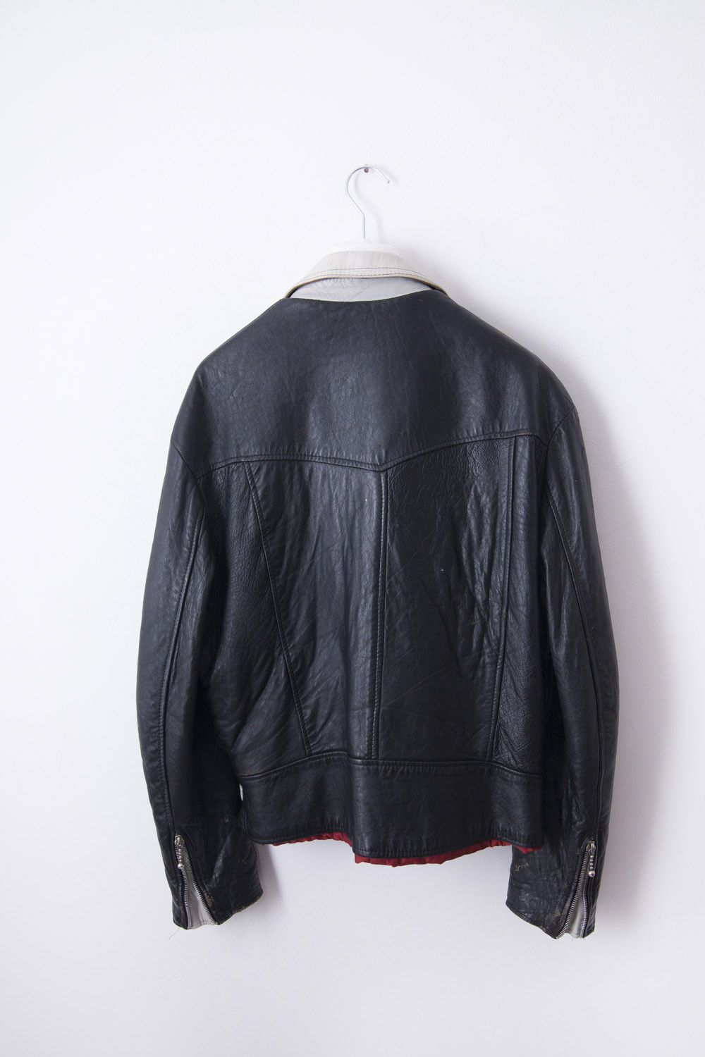 Vintage 1980's black/white perfecto leather jacket Size US M / EU 48-50 / 2 - 5 Thumbnail