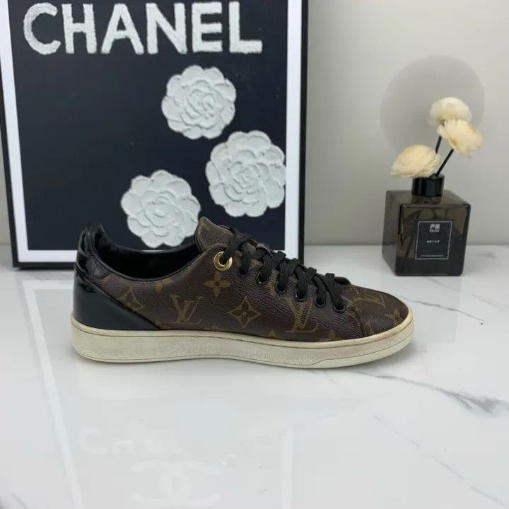 Louis Vuitton Louis Vuitton Black Monogram Sneakers -2508 Size US 5.5 / EU 38 - 6 Thumbnail