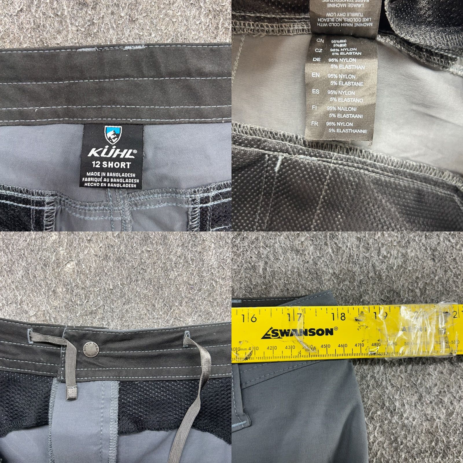 Vintage VINTAGE Kuhl Pants Women 12 Short Grey Convertible Straight Nylon Stretch Hiking Outdoor Pants Size 34" / US 12 / IT 48 - 8 Thumbnail