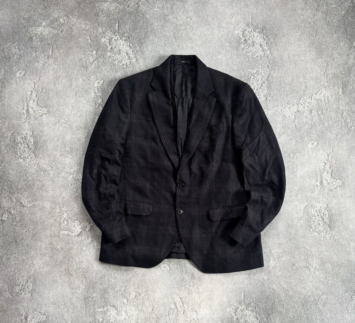 Massimo Dutti Massimo Dutti EUR54/USA44 Chekered blazer button up jacket Size 44R - 1 Thumbnail