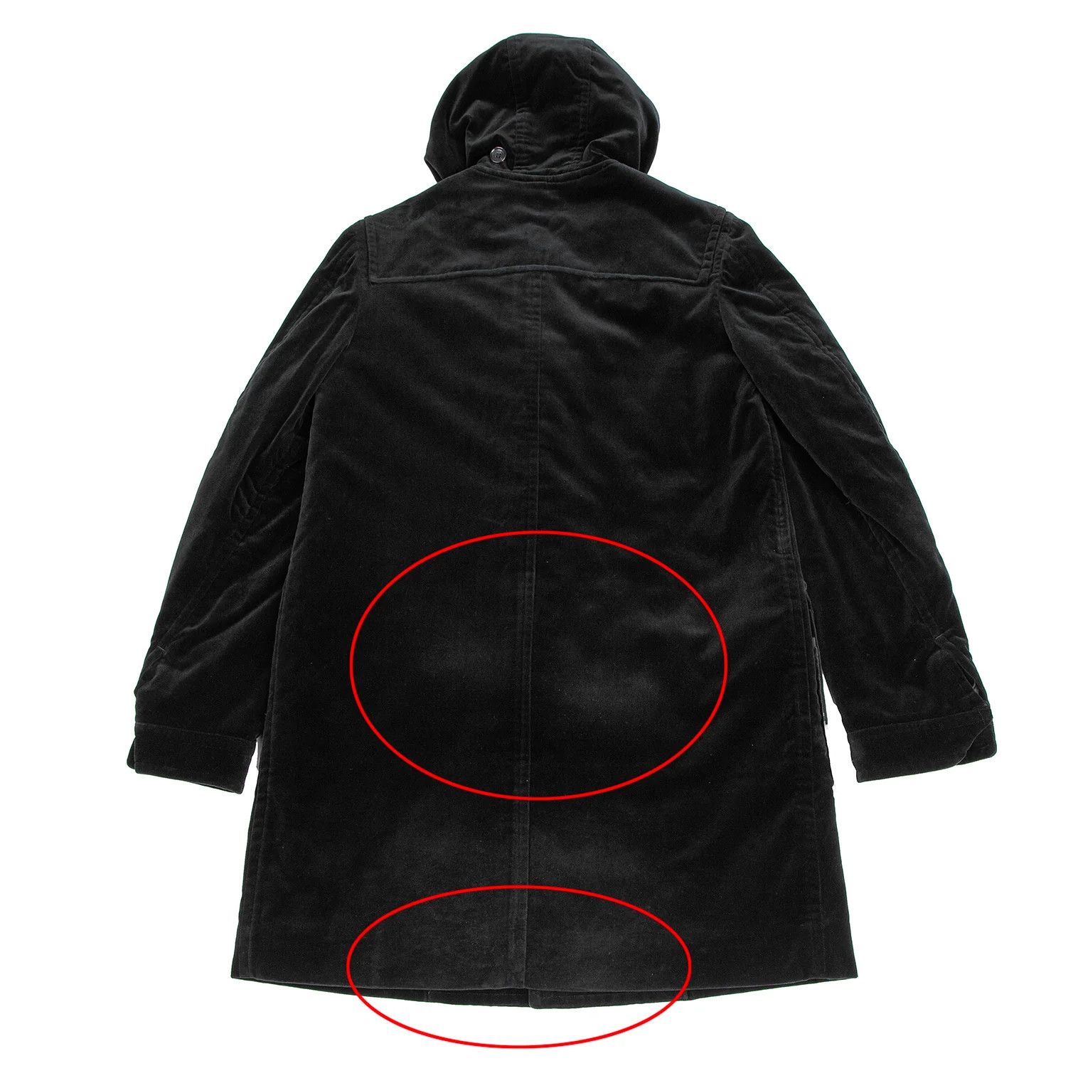 Comme des Garcons Homme Plus Velvet Duffle Coat in Black Size S Size US S / EU 44-46 / 1 - 14 Thumbnail
