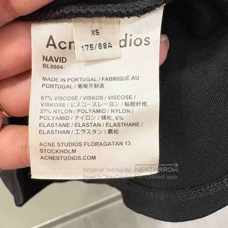 Acne Studios Acne Studios Black Short Sleeve T-Shirt with Portuguese Cl Size US XS / EU 42 / 0 - 3 Thumbnail