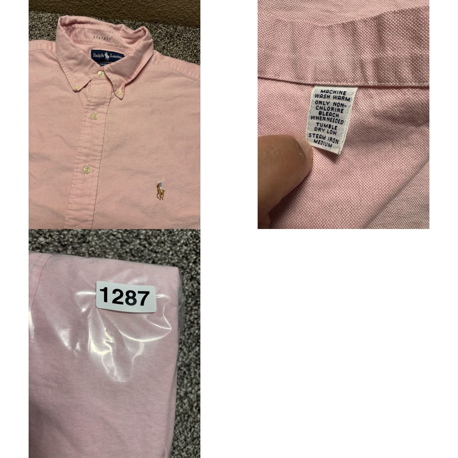 Ralph Lauren Ralph Lauren Shirt Oxford Mens 17.5-35 Pink Yarmouth Cotton Flesh Pony Regular Button-Up Collared N/A? Size US XXL / EU 58 / 5 - 8 Thumbnail