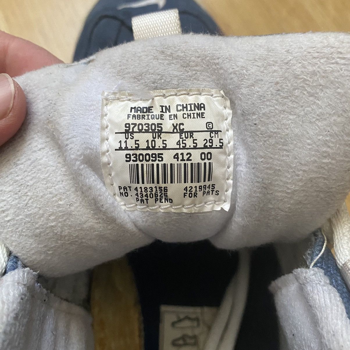 Nike × Vintage Nike Air B-Que Navi/White - Allah vintage 90’s rare Size US 11.5 / EU 44-45 - 8 Thumbnail