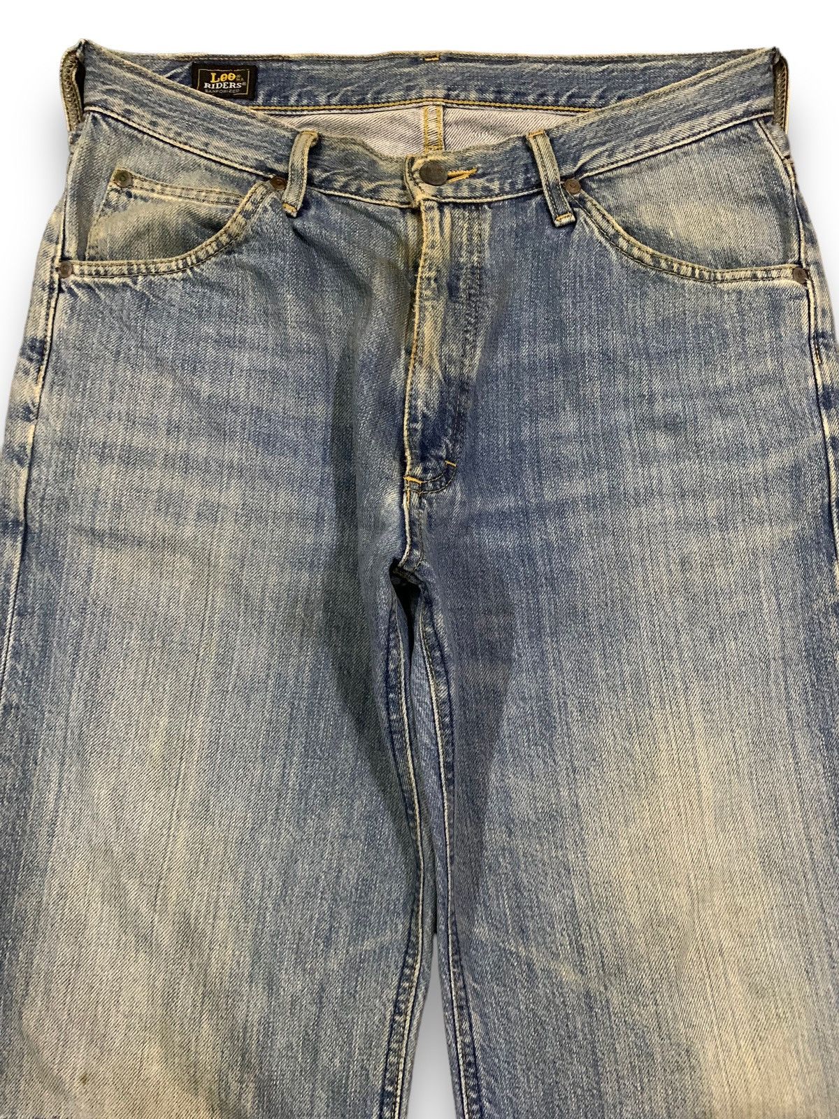Lee Vintage 90s Lee Riders Rusty Mud Wash Baggy Distressed Jeans Size US 32 / EU 48 - 3 Thumbnail