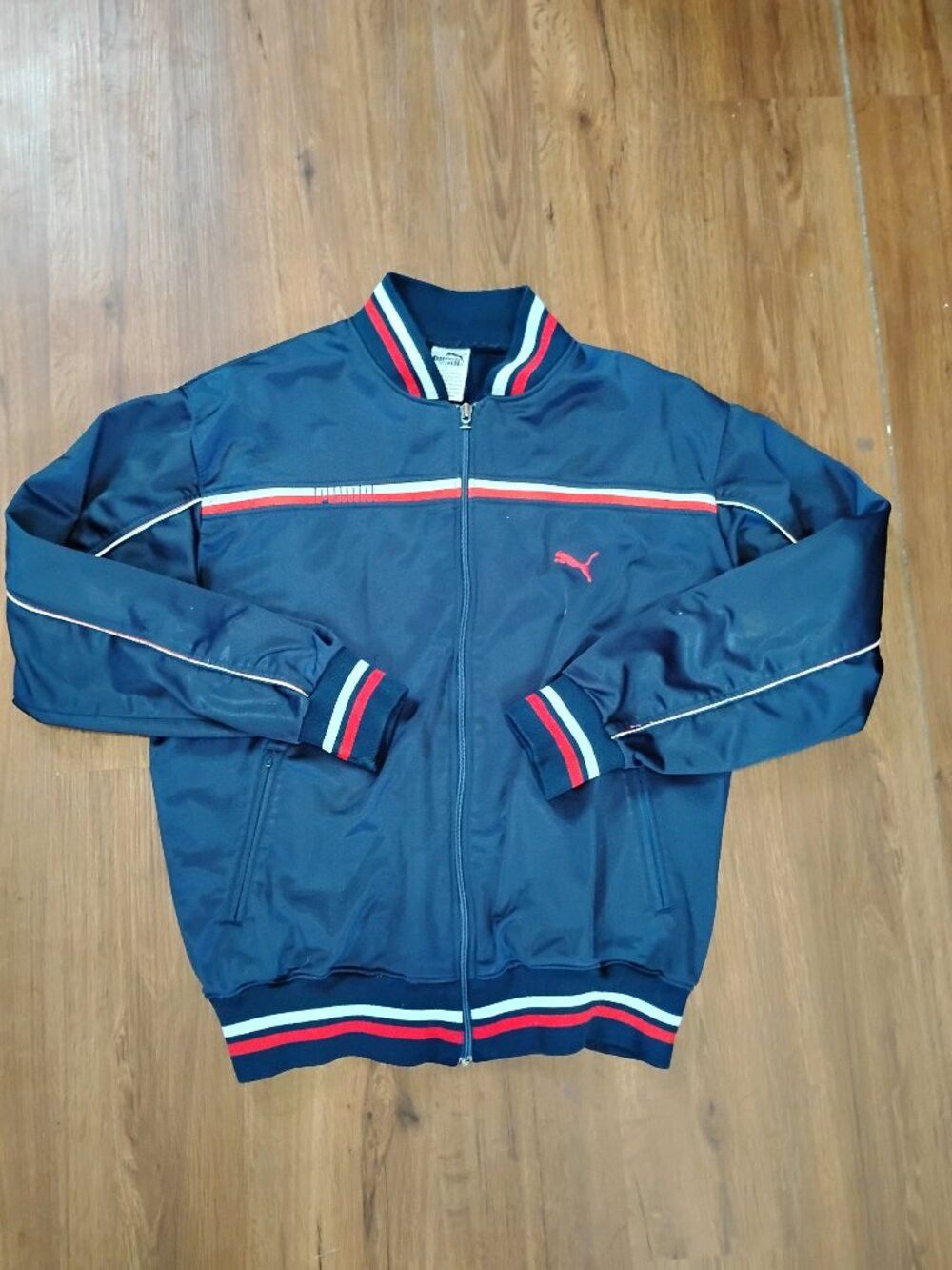 Puma Vintage 80s Puma Striped Track Jacket Size US L / EU 52-54 / 3 - 2 Thumbnail