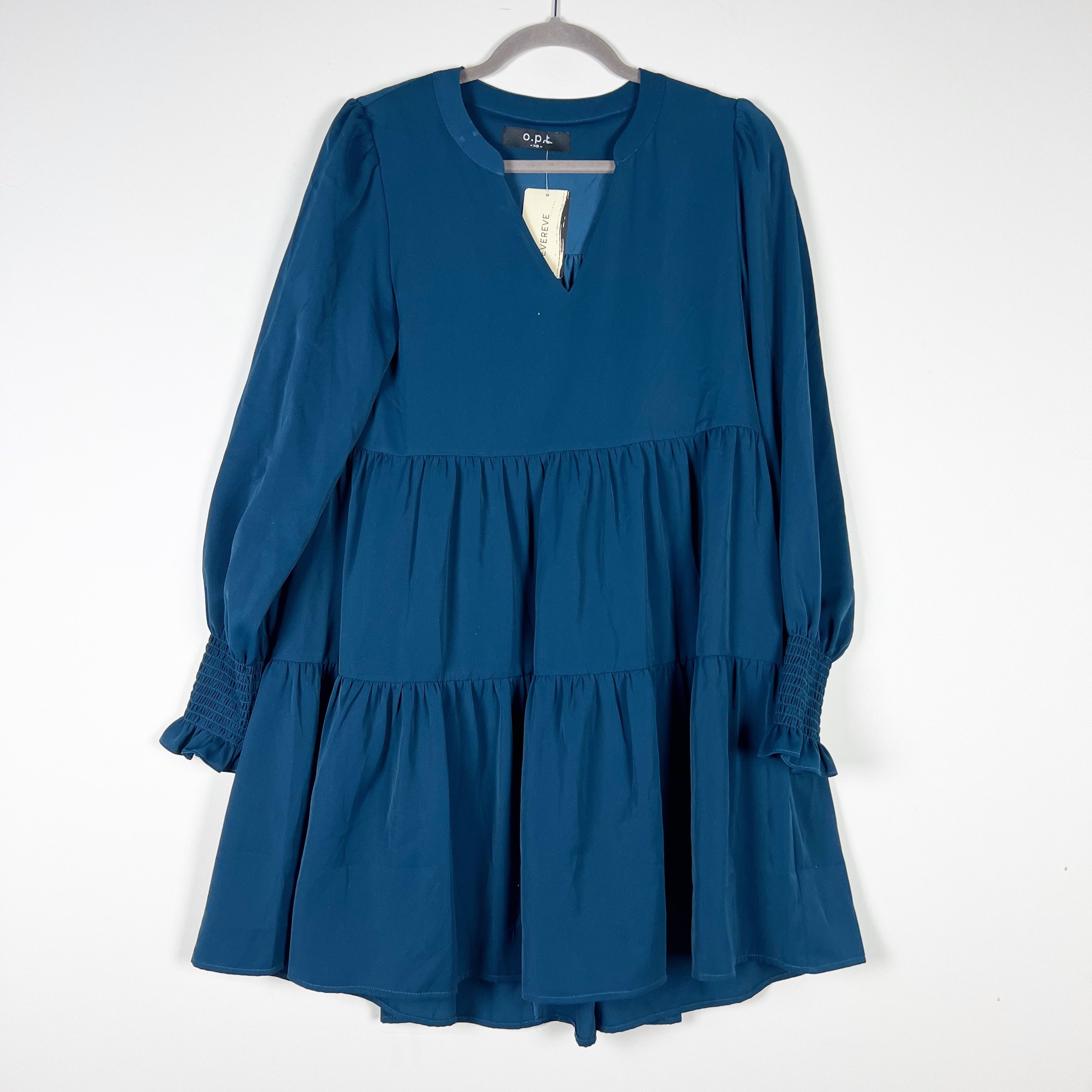 Other NEW O.P.T Bay Smocked Long Sleeve Tiered Pullover Size XS / US 0-2 / IT 36-38 - 1 Thumbnail