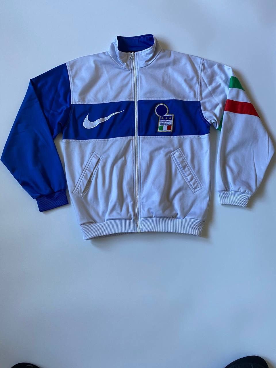 image of Jersey x Nike Vintage Nike Premier Italy National Team Jacket Zip 1996 in White, Men's (Size XS)