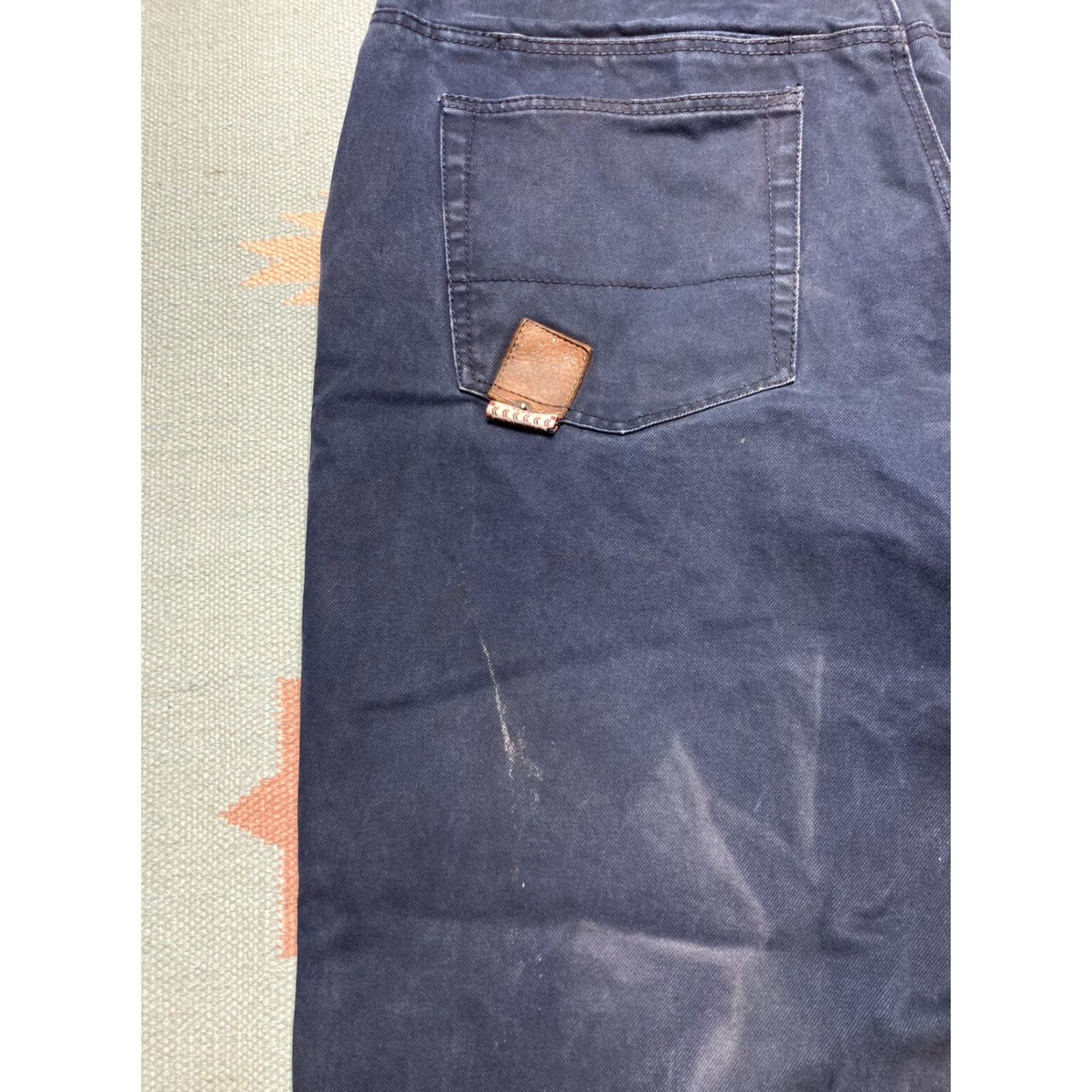 Akademiks VINTAGE Akademiks Jeans Baggy Wide-Leg Grunge Distressed Faded 44x29 Mens Jeans Wide-Leg Grunge 90s Skater Blue Size US 44 / EU 60 - 4 Thumbnail