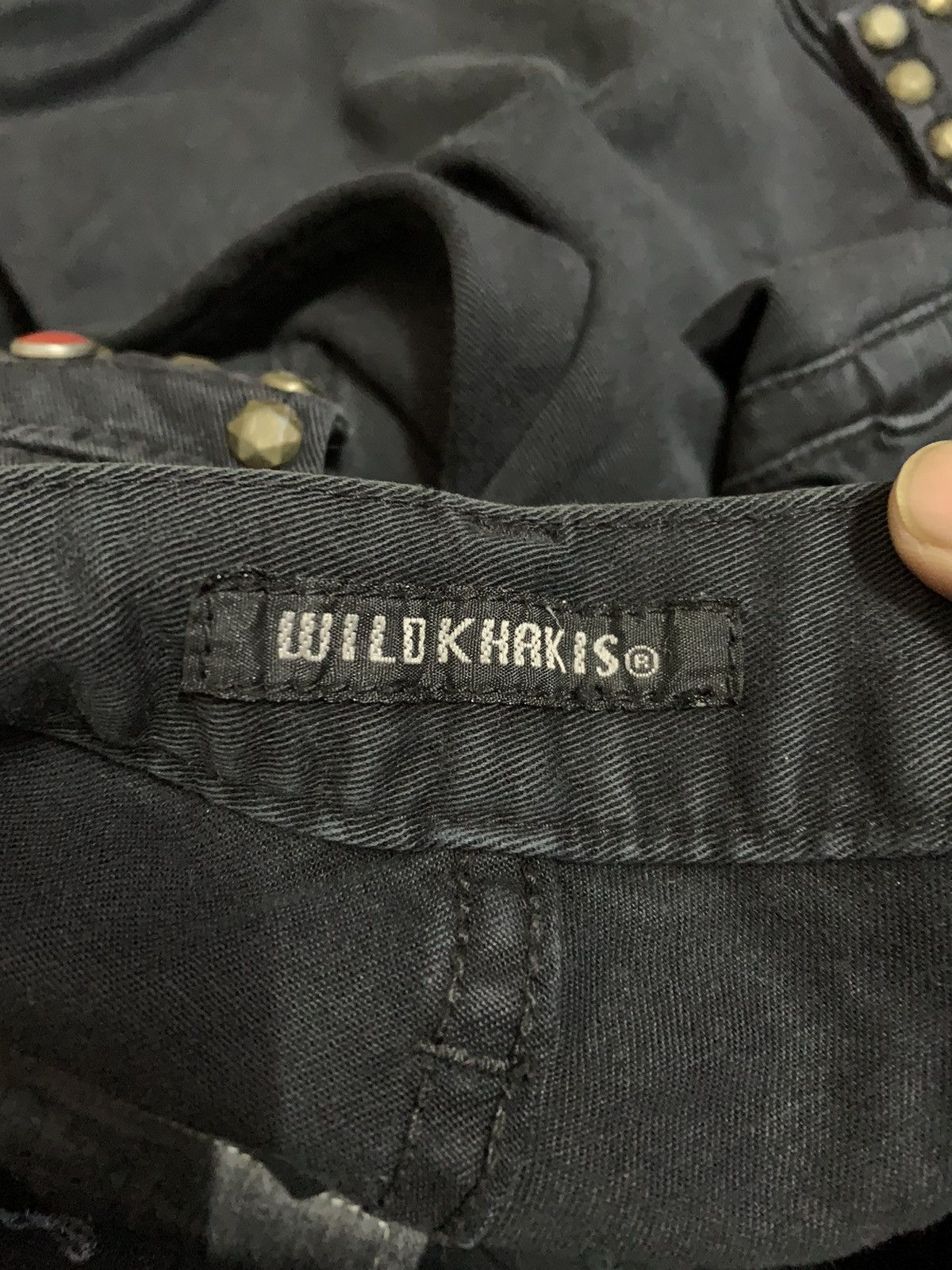 Hysteric Glamour Vtg Japanese Wild Khakis Studs Double Waist Cargo Pant Size US 28 / EU 44 - 6 Thumbnail