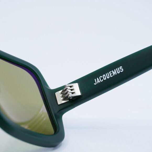Jacquemus Jacquemus CABANA JAC/86 C3 Sunglasses Matte Green Square Size ONE SIZE - 7 Thumbnail