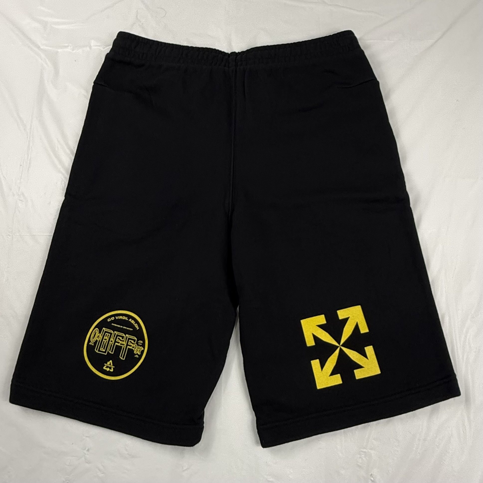 Off-White Off-White Virgil Abloh Arrow Graphic Sweat Shorts Size US 36 / EU 52 - 1 Thumbnail