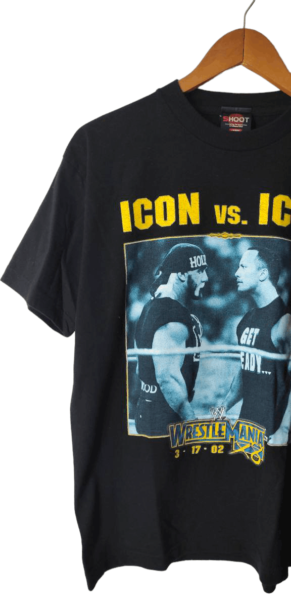 Vintage VINTAGE WRESTLEMANIA X8 ICON VS ICON THE ROCK VS HOGAN TEE Size US M / EU 48-50 / 2 - 2 Thumbnail