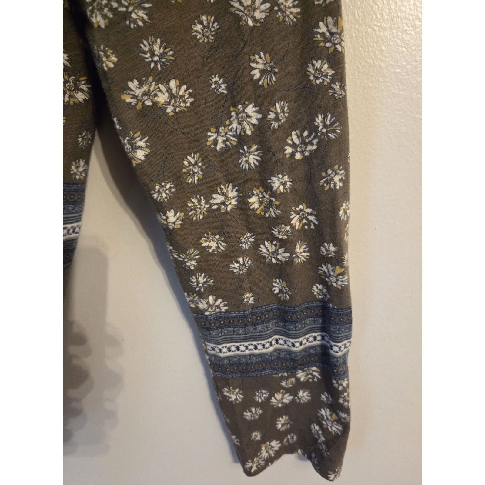 Vintage Sonoma The Everyday Tee Olive Green Floral T Shirt Cottagecore Boho 2X XXL Womens Size XXL / US 16-18 / IT 52-54 - 4 Thumbnail