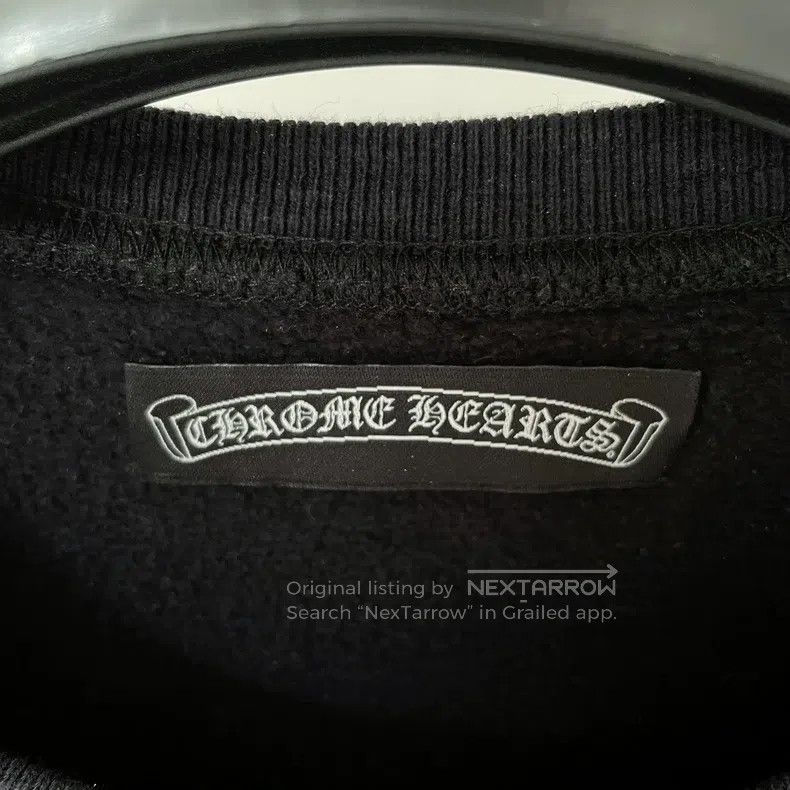 Chrome Hearts CHROME HEARTS Size M Black leather cross scroll silver thic Size US M / EU 48-50 / 2 - 5 Thumbnail