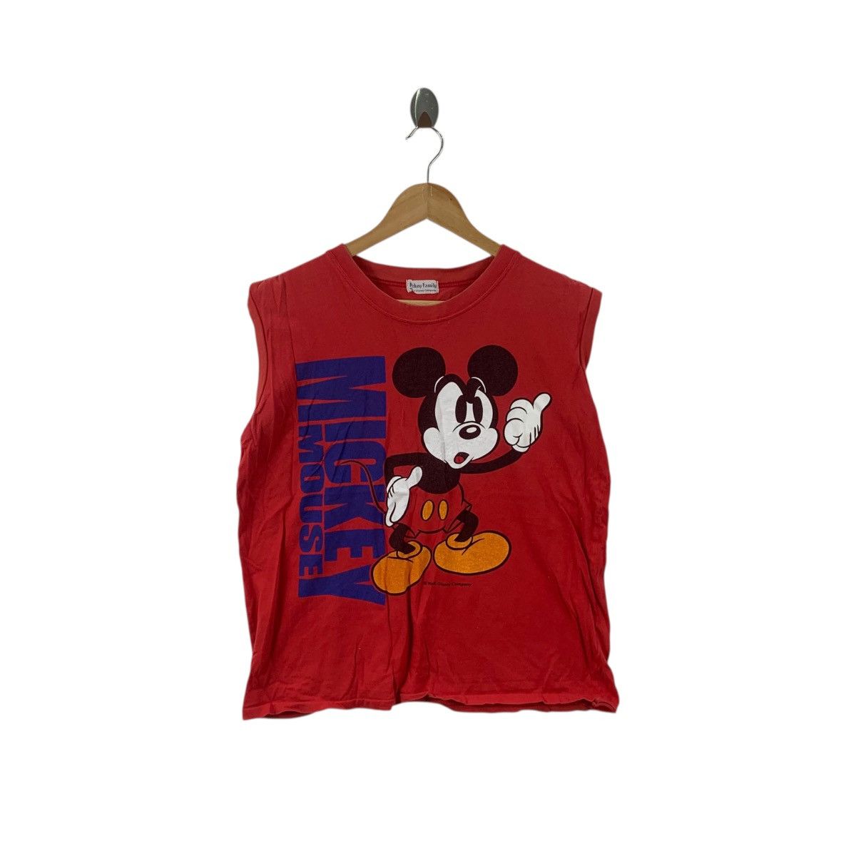 Mickey Mouse Vintage 80’ MICKEY MOUSE DISNEY Resort Disneyland Tank Top Size M / US 6-8 / IT 42-44 - 1 Thumbnail
