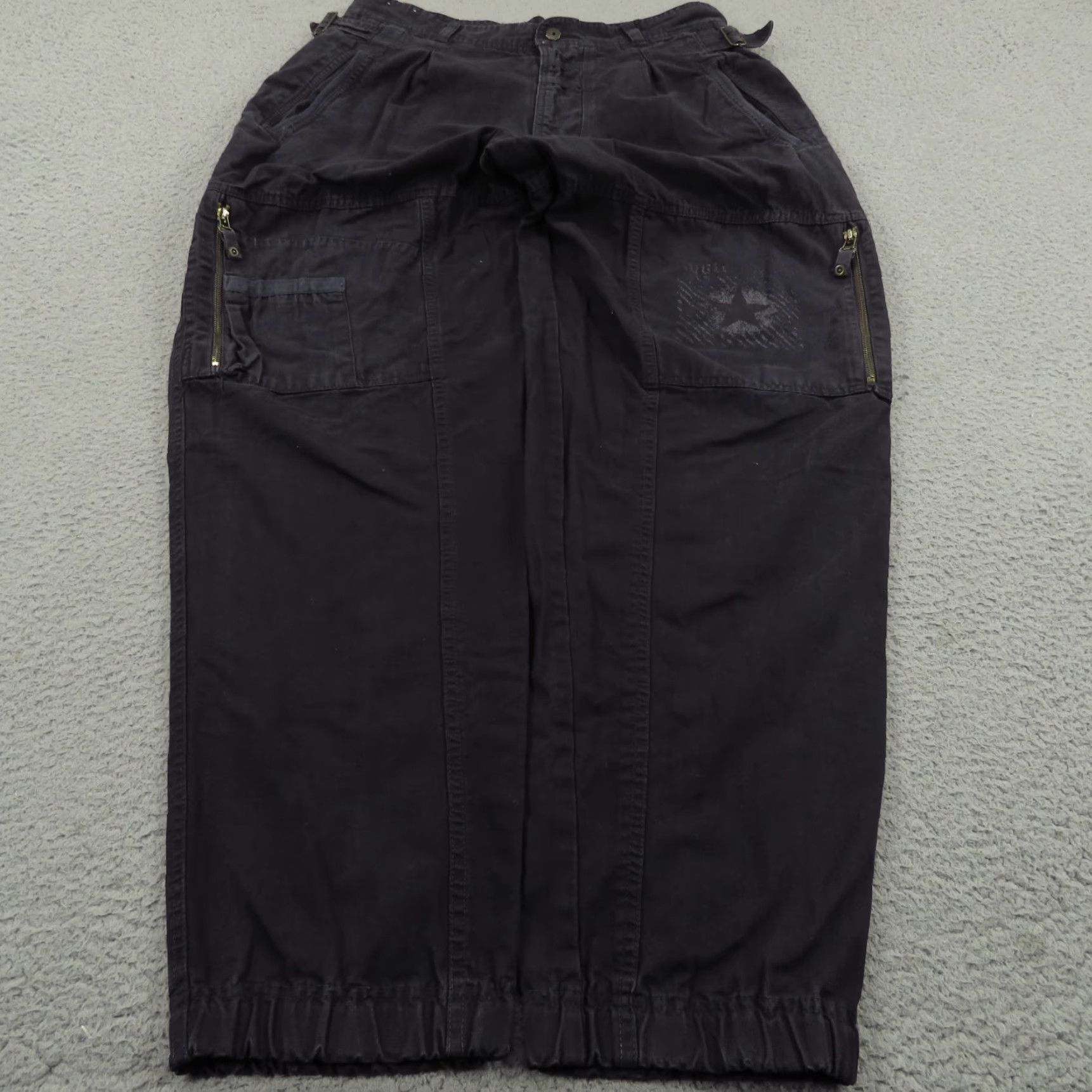 Bugle Boy VINTAGE Bugle Boy Baggy Pants Mens 32 Cargo 5-Pocket Side Adjuster 90s Army Hip Hop Surplus Blue Mens Size US 32 / EU 48 - 2 Thumbnail