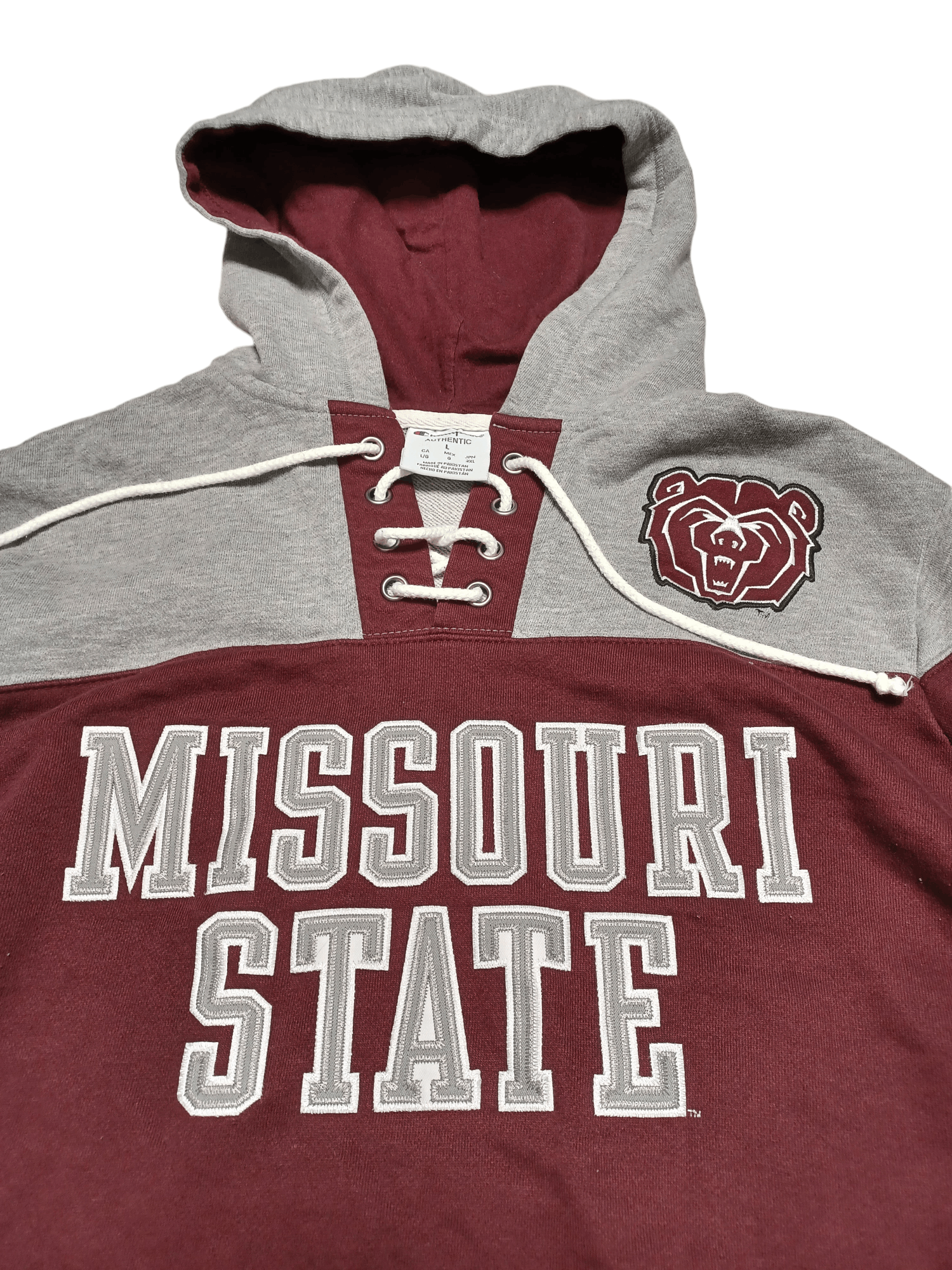 Champion MISSOURI STATE CHAMPION BIGLOGO EMBROIDERED OVERSIZE HOODIE Size US L / EU 52-54 / 3 - 2 Thumbnail
