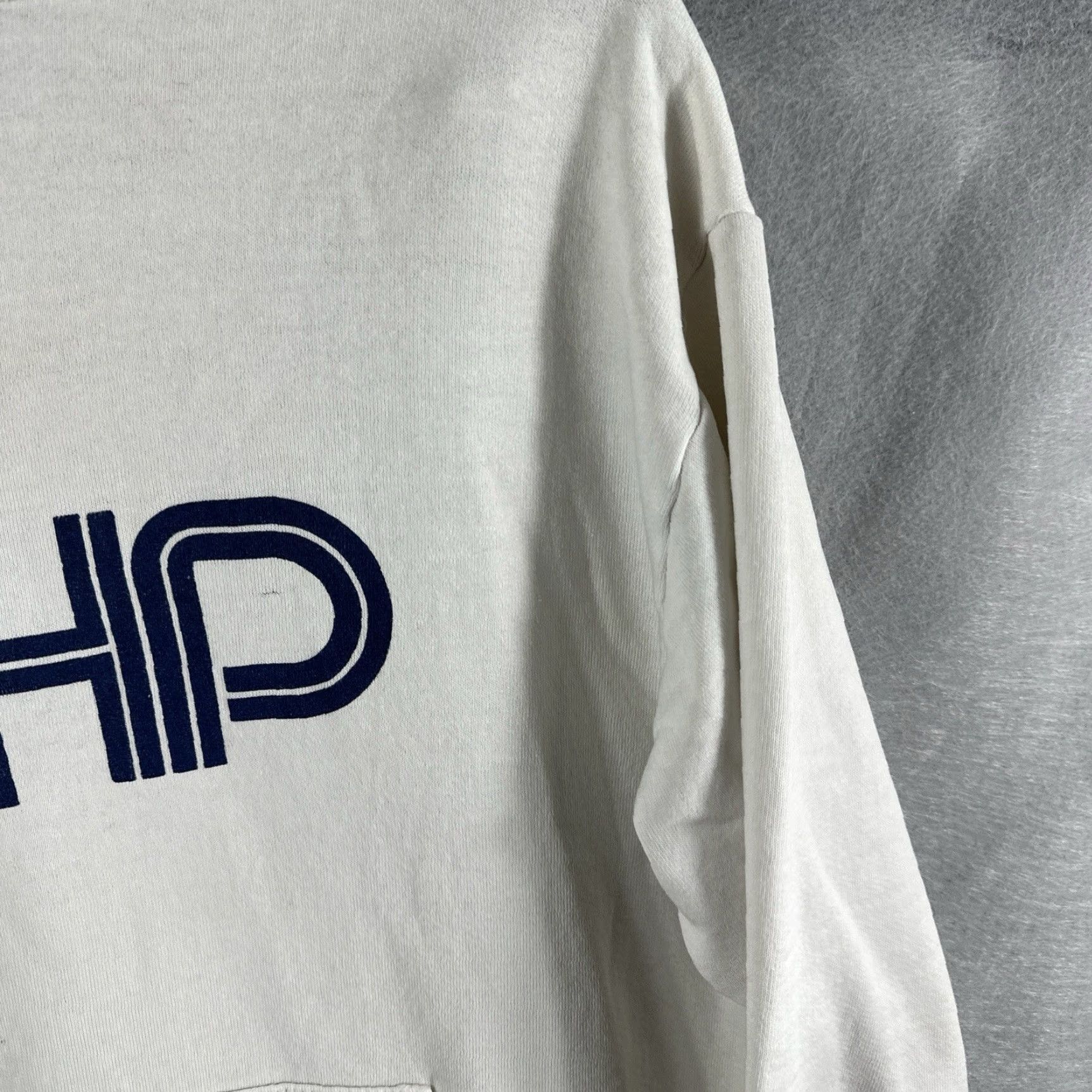 Jerzees VINTAGE Jerzees CHP Hoodie Mens Large Fleece Pullover Highway Patrol Training White Cotton Polyester Logo 90s Retro Sports USA Chest Patch Mens Hoodie Size US L / EU 52-54 / 3 - 5 Thumbnail