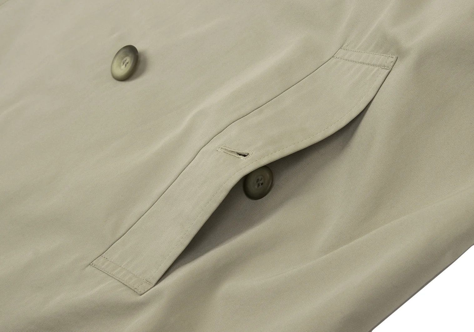 Issey Miyake Cotton Double Design Coat in Beige, Size L Size US L / EU 52-54 / 3 - 11 Thumbnail