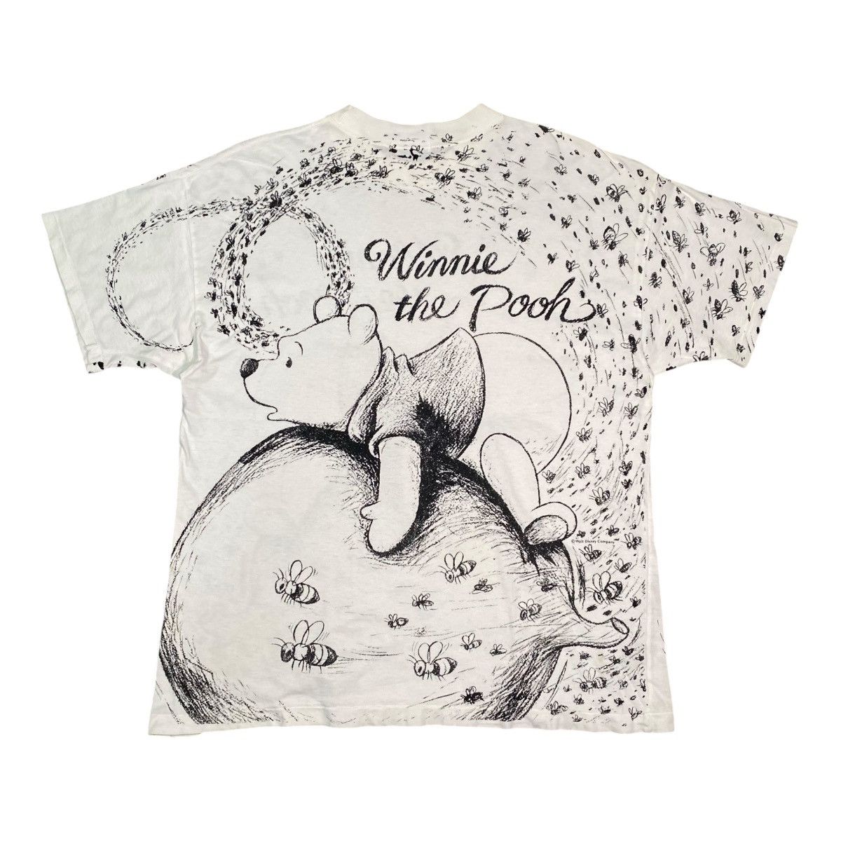 Disney × Vintage Vintage Winnie The Pooh Alloverprint Disney T Shirt RARE Size US XL / EU 56 / 4 - 2 Thumbnail