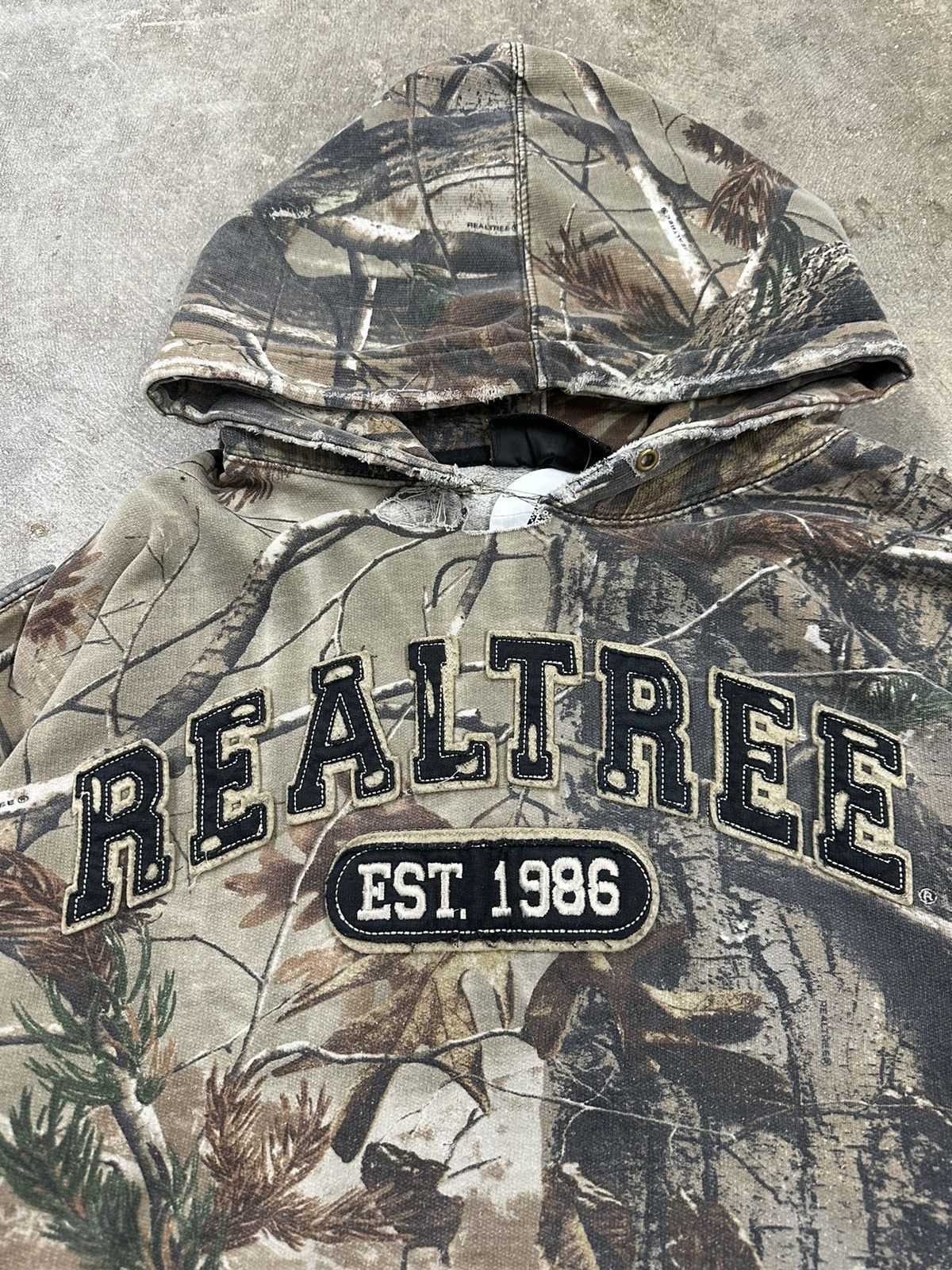 Realtree Crazy Y2K Realtree Camouflage Spell Out Hoodie Size S / US 4 / IT 40 - 4 Thumbnail