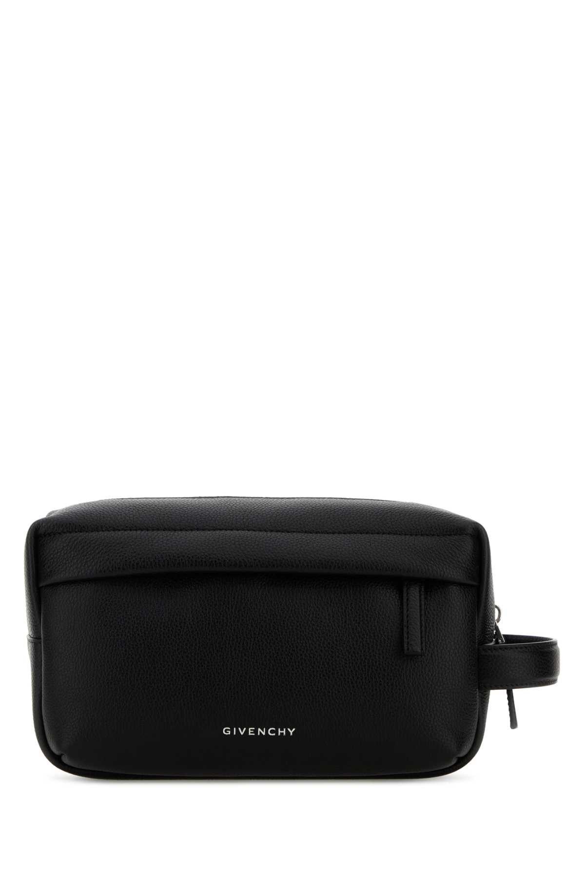 Givenchy Black Leather U Backpack Beauty Case Size ONE SIZE - 1 Thumbnail