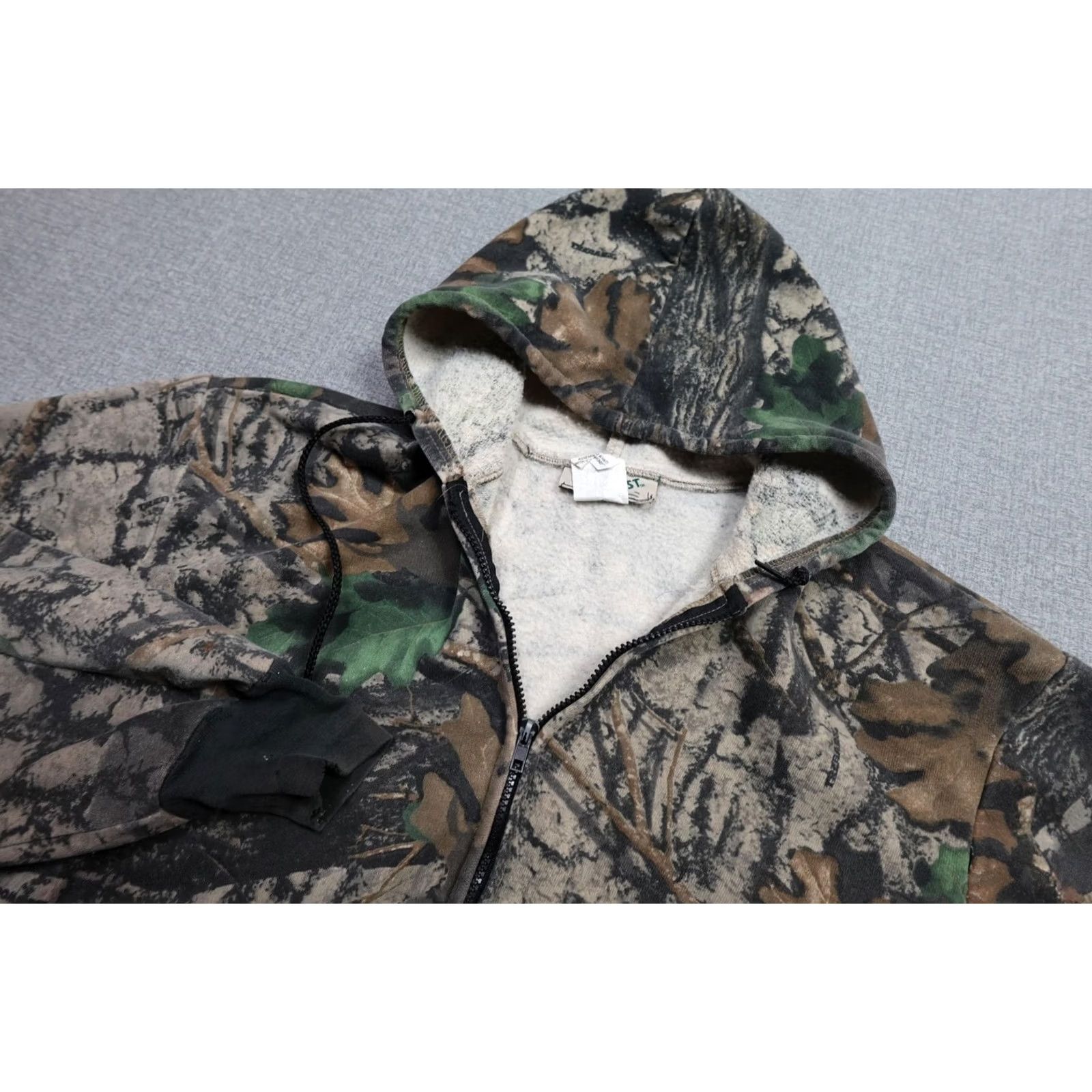 Vintage VINTAGE Trailcrest Camo Sweatshirt Hoodie Mens XL Full Zip Pockets Outdoor Hunting Winter Camouflage Cotton Polyester Fleece Jacket Size US XL / EU 56 / 4 - 2 Thumbnail