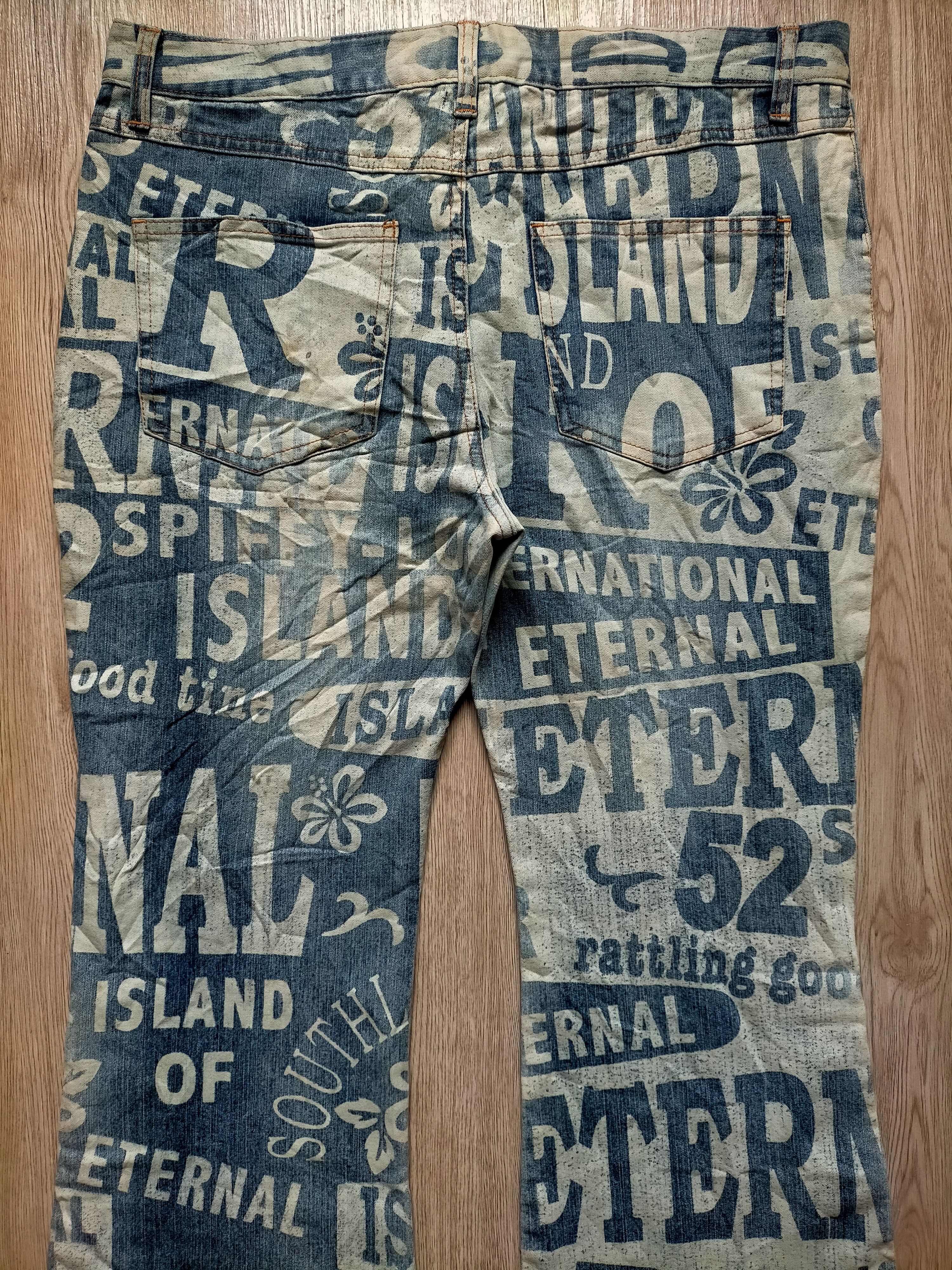 Hysteric Glamour Flare Jeans Jouer Aux Echecs OverPrint Button Boot cut Size US 34 / EU 50 - 12 Thumbnail