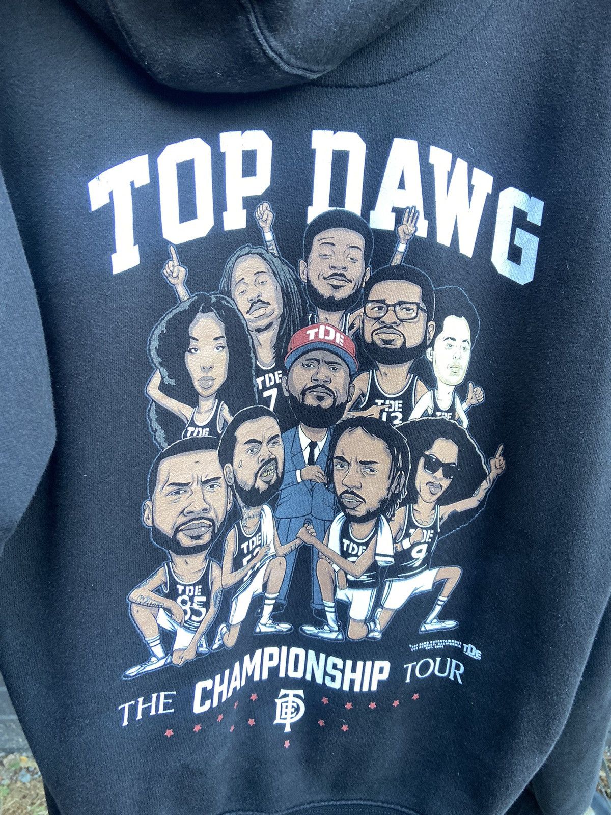 Band Tees × Rap Tees × Top Dawg Entertainment Men’s Large TDE Hoodie (SZA Kendrick Lamar ScHoolboy Q SiR) Size US L / EU 52-54 / 3 - 2 Thumbnail