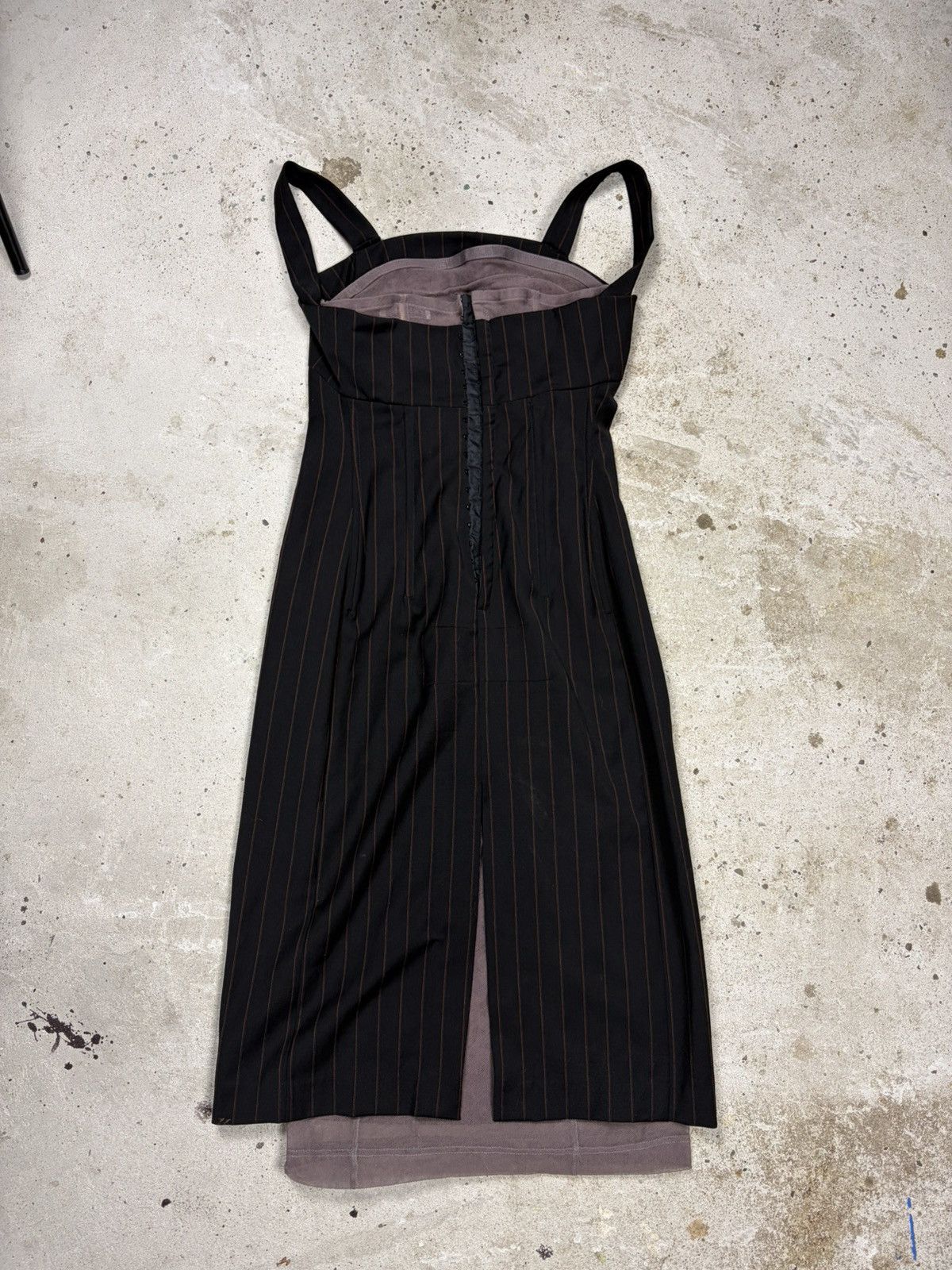 Dolce & Gabbana Dolce & Gabbana Printstripe Corset Style Dress Double Layer Size S / US 4 / IT 40 - 2 Thumbnail